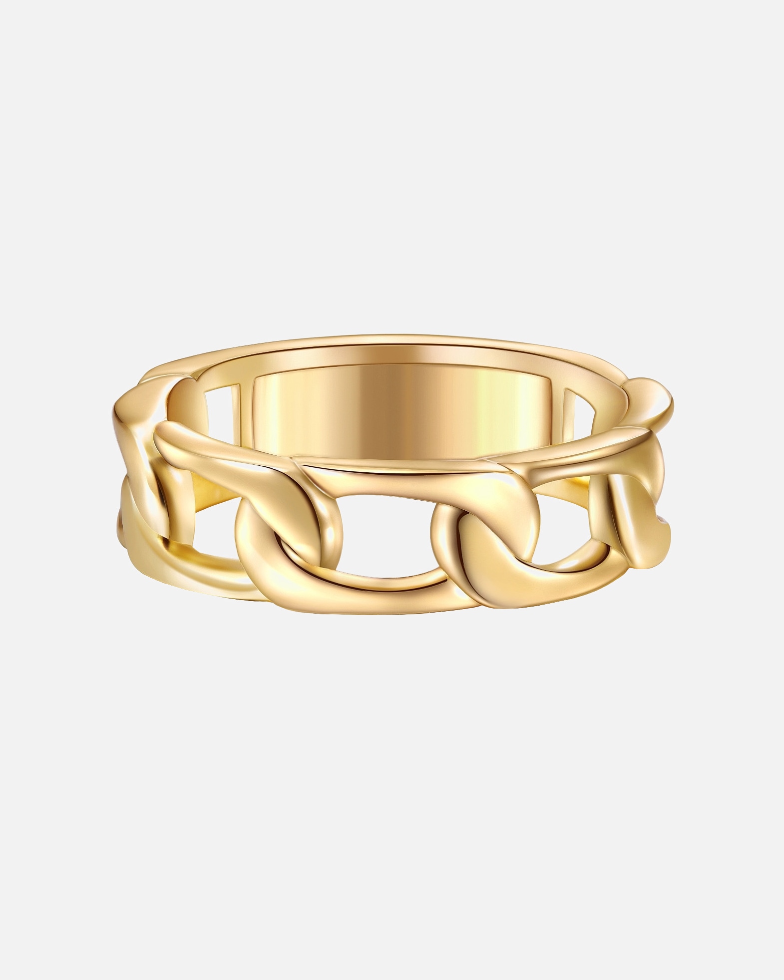 Bague pour Femme Yokoamii Bague tendance Métal en Or jaune 50