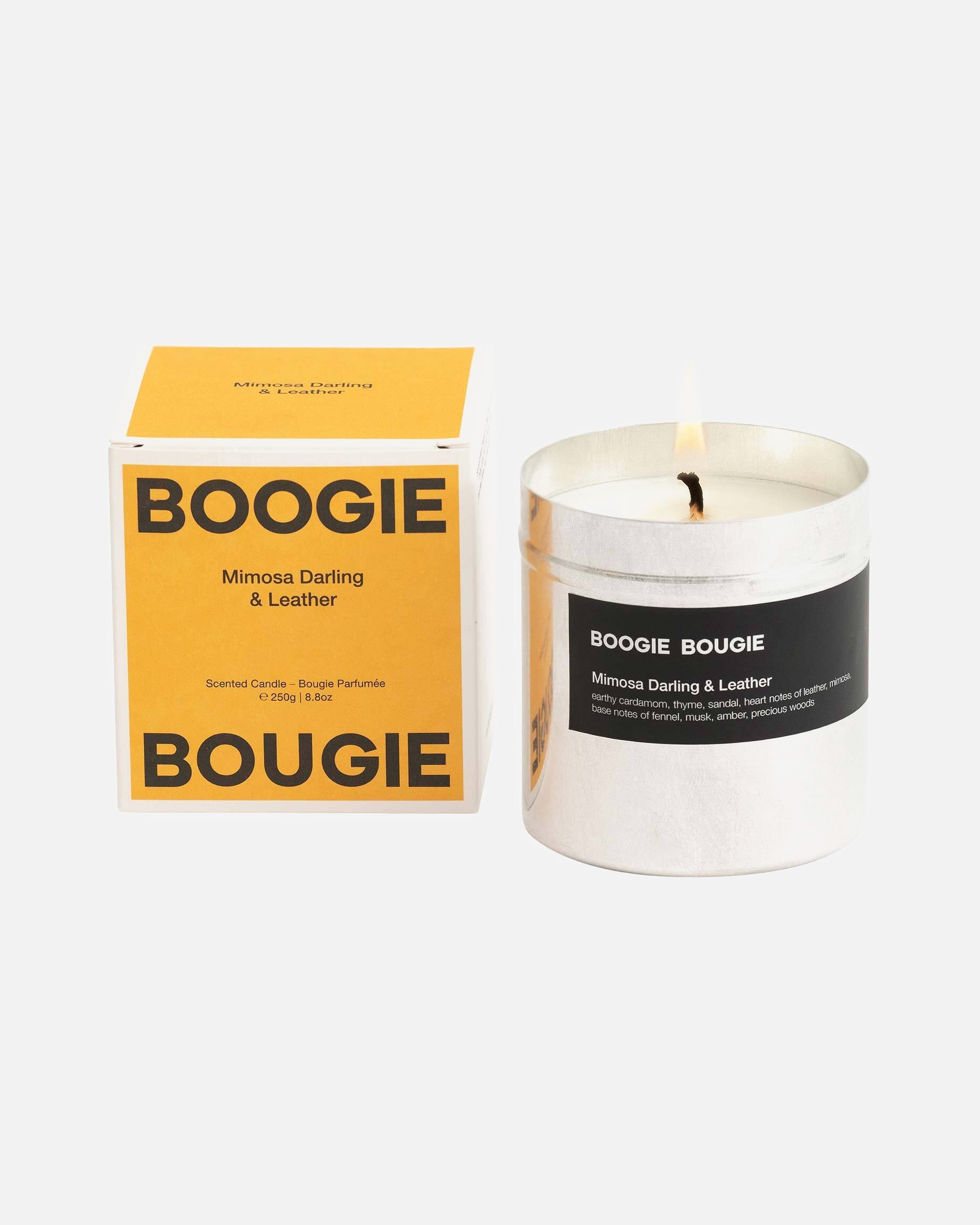 Bougie pour Unisexe BoogieBougie Default Brand Line Scented Candle Mimosa Darling & Leather Scented Candle Mimosa Darling & Leather