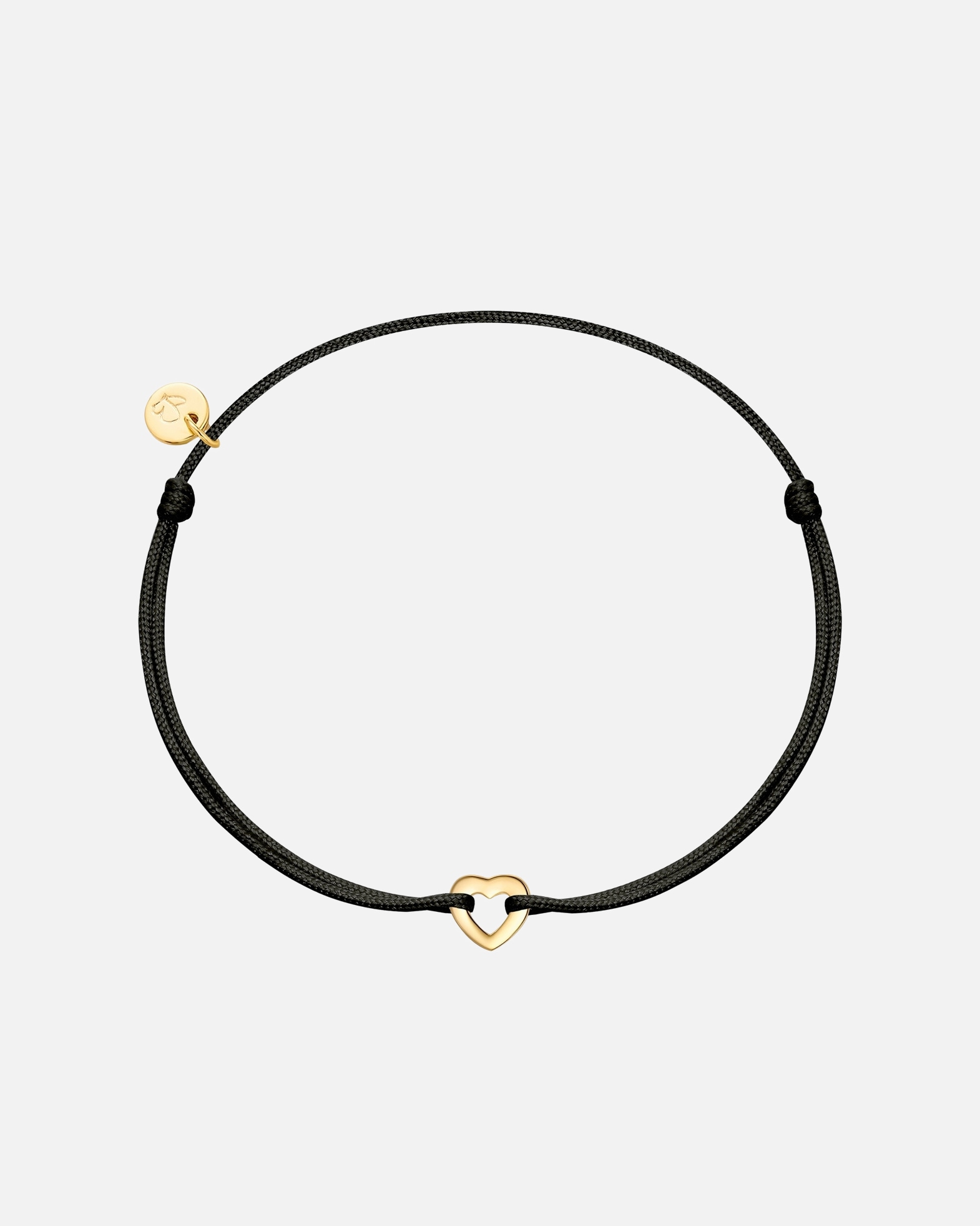 Bracelet pour Femme Glanzstücke München Bracelet Cœur en Argent Sterling en or jaune Réglable 15,0 - 22,0 cm