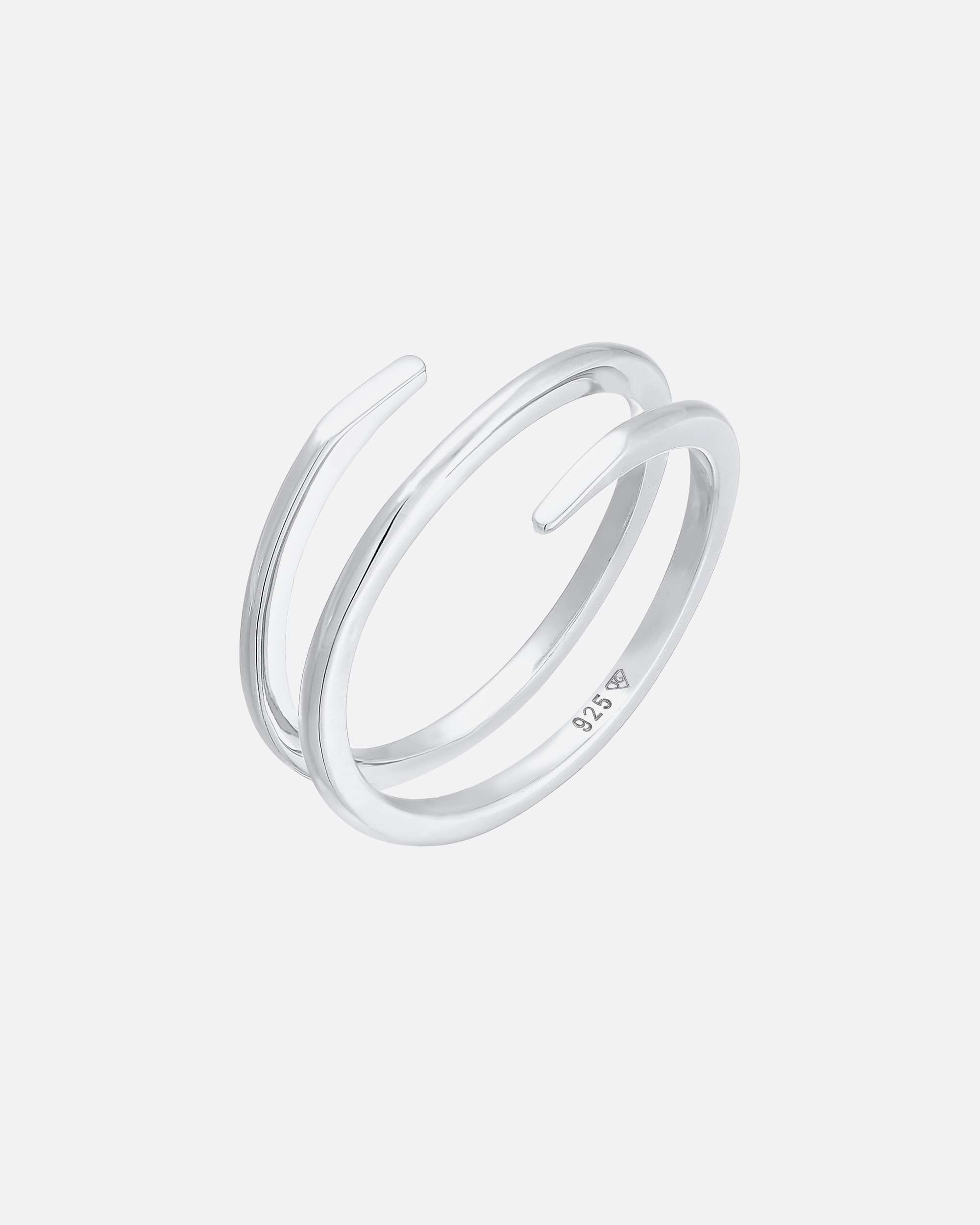 Bague pour Femme Elli Femmes Enroulement Torsadé Filigrane Tendance en Argent Sterling 925 58