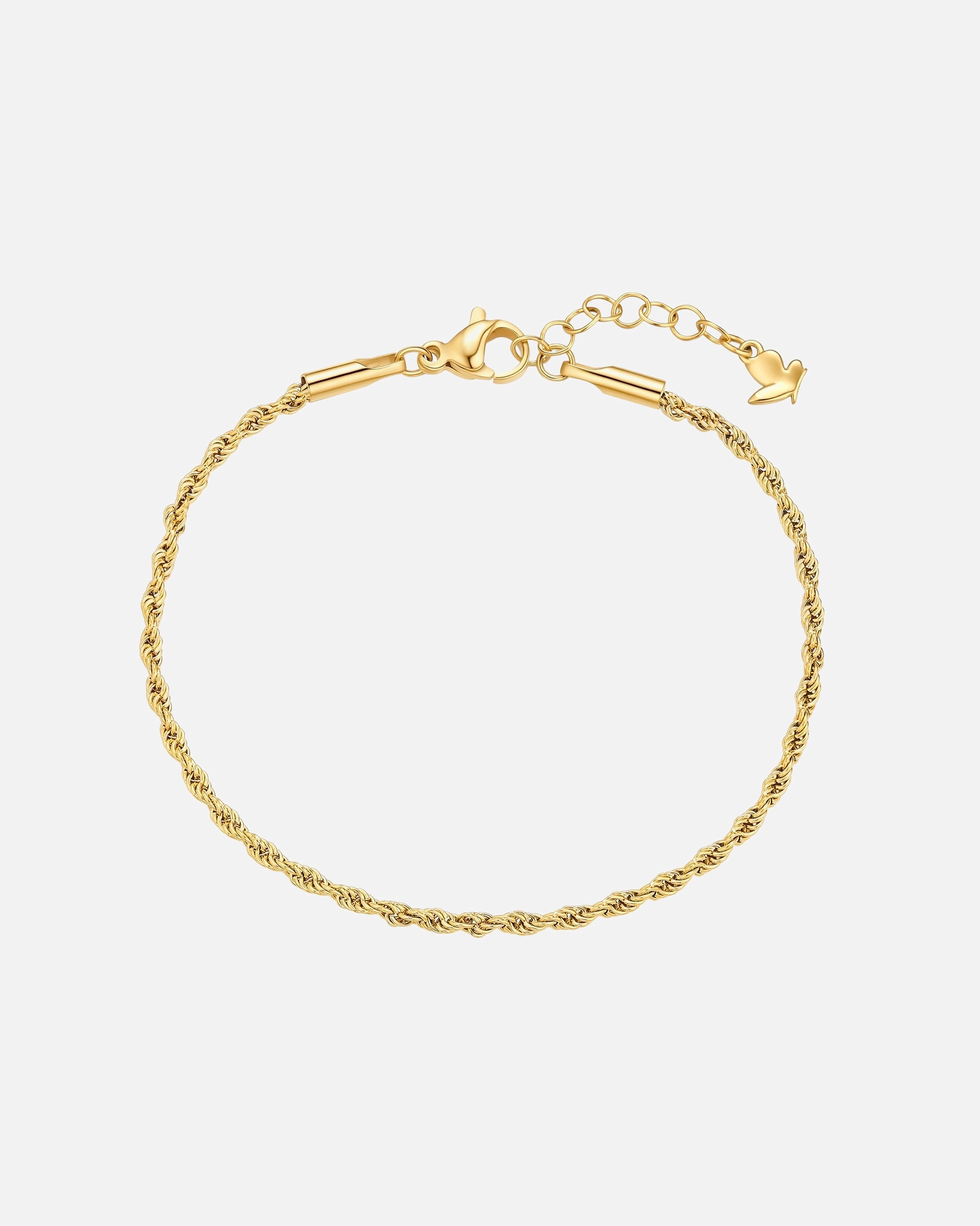 Bracelet pour Femme Glanzstücke München Bracelet en acier inoxydable en Or Jaune Longueur de base 17,0 + rallonge 3,0 cm