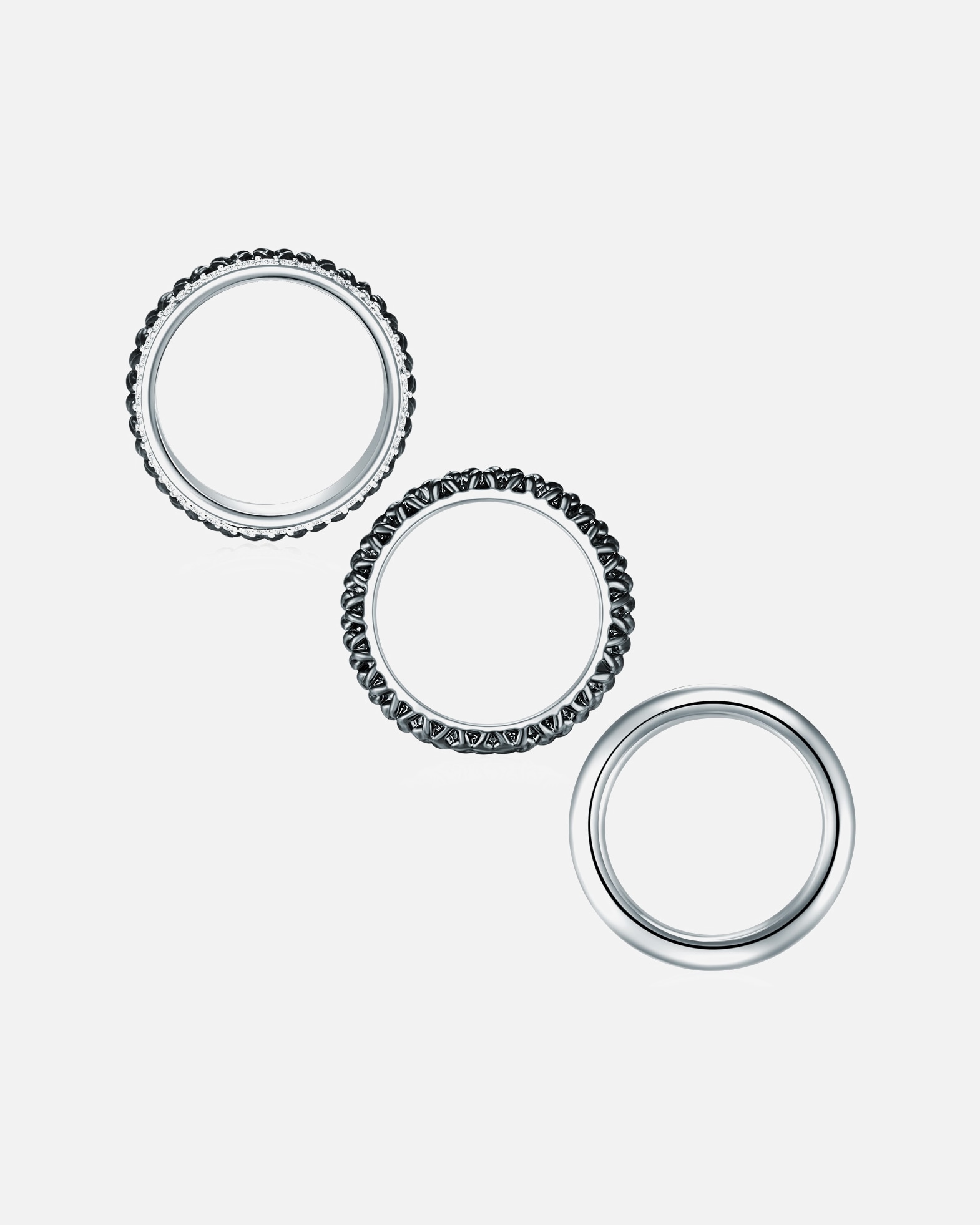 Bague pour Femme Lulu & Jane Bague de cristaux Swarovski® Métal Orné de cristaux Swarovski® en Argent 54