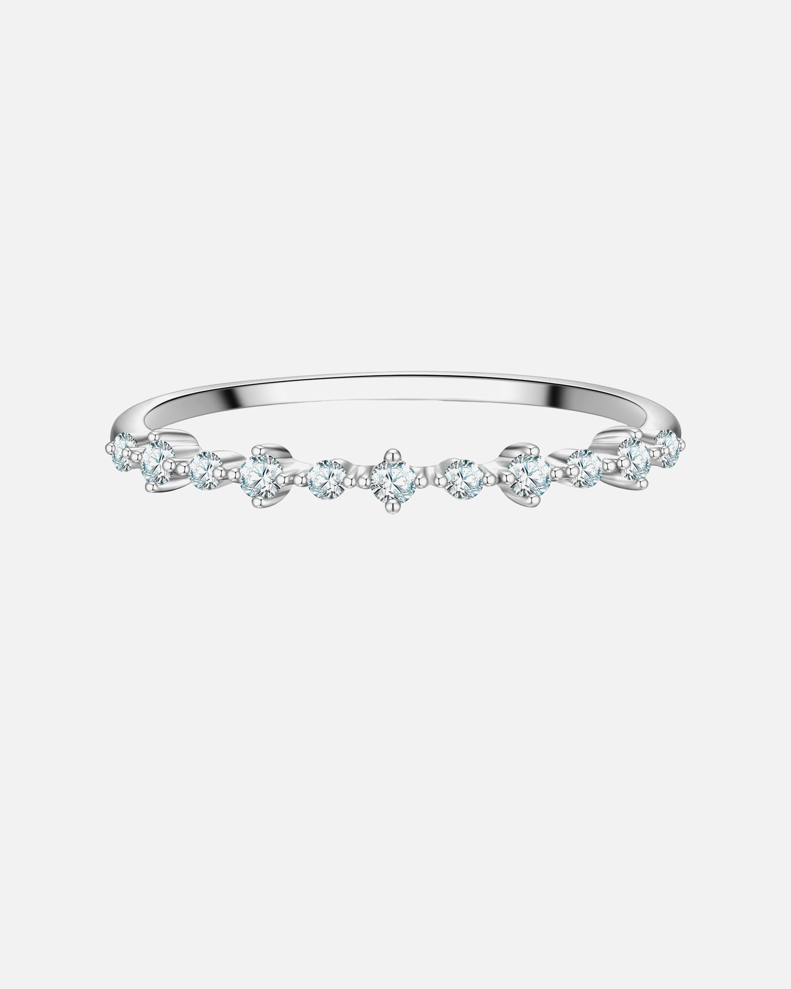 Bague pour Femme Glanzstücke München Bague en Argent Sterling en argent avec Zirconium 48