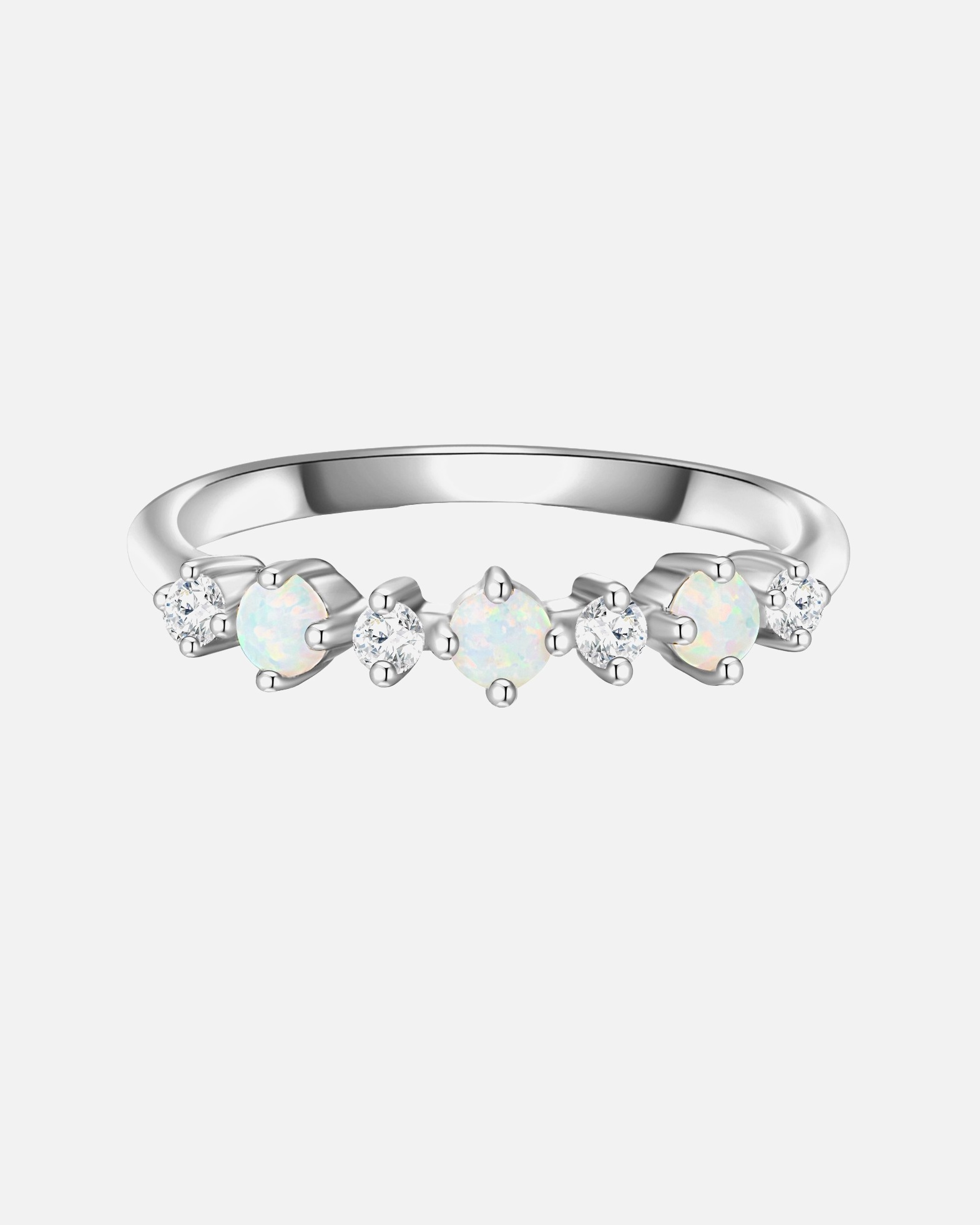 Bague pour Femme Glanzstücke München Bague en argent Argent sterling Oxyde de zirconium (CZ) en Argent 56