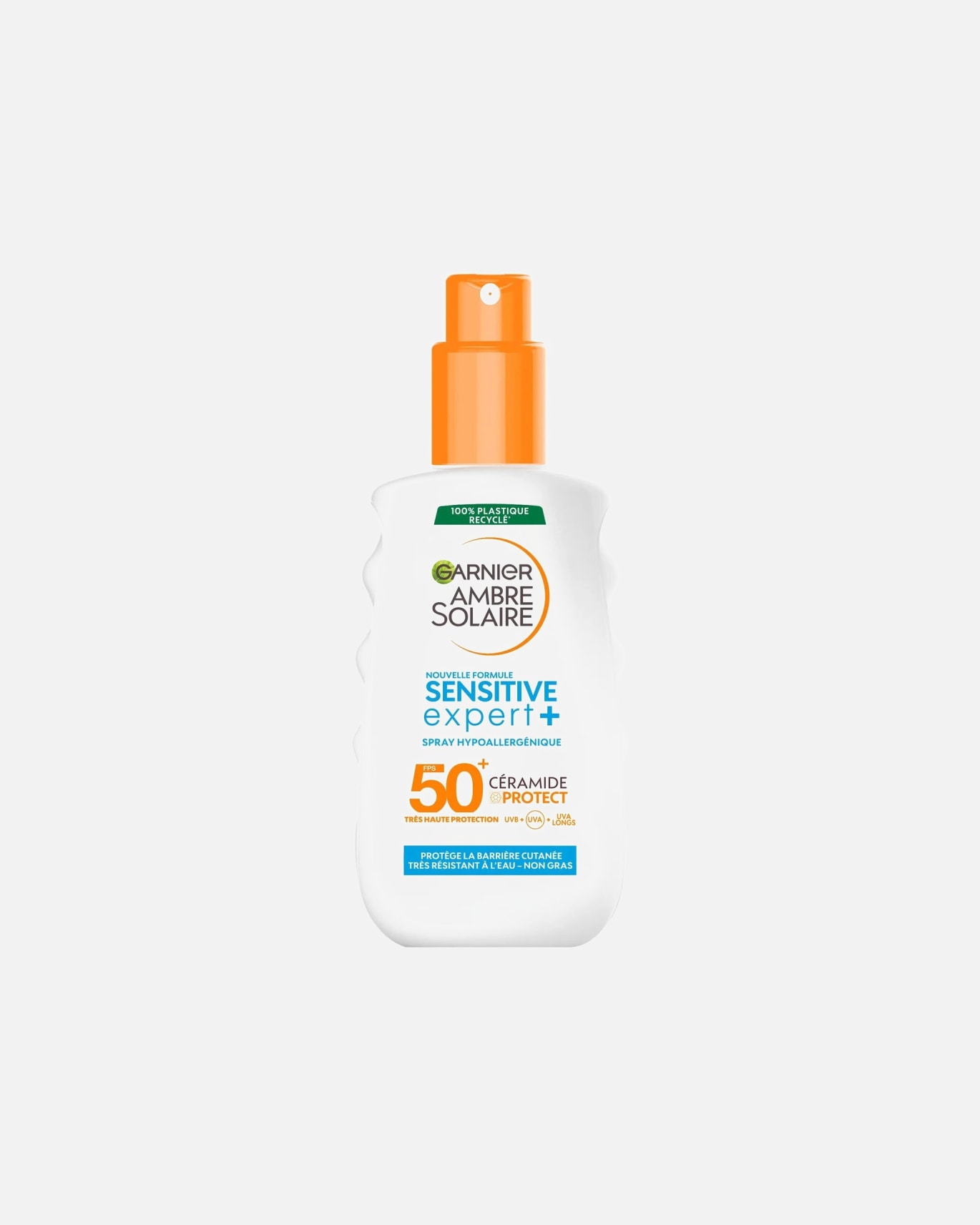 Crème solaire pour Unisexe Garnier Spray Hypoallergénique Ambre Solaire Sensitive Expert + FPS 50+ 150 ml