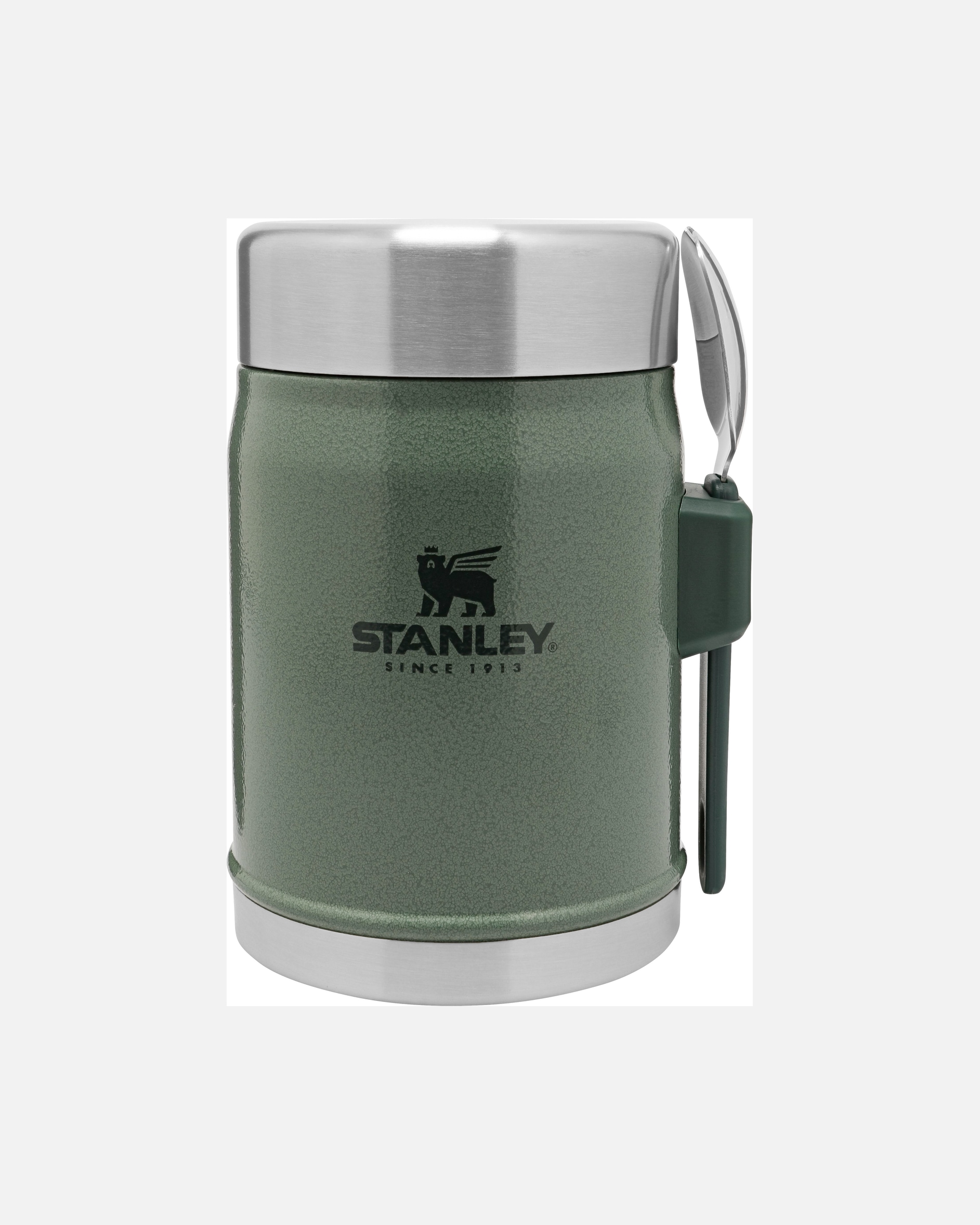 Gourde pour Unisexe Stanley 1913 Boîte Alimentaire Isotherme - 0,4L - CLASSIC LEGENDARY FOOD JAR + SPORK Hammertone Green