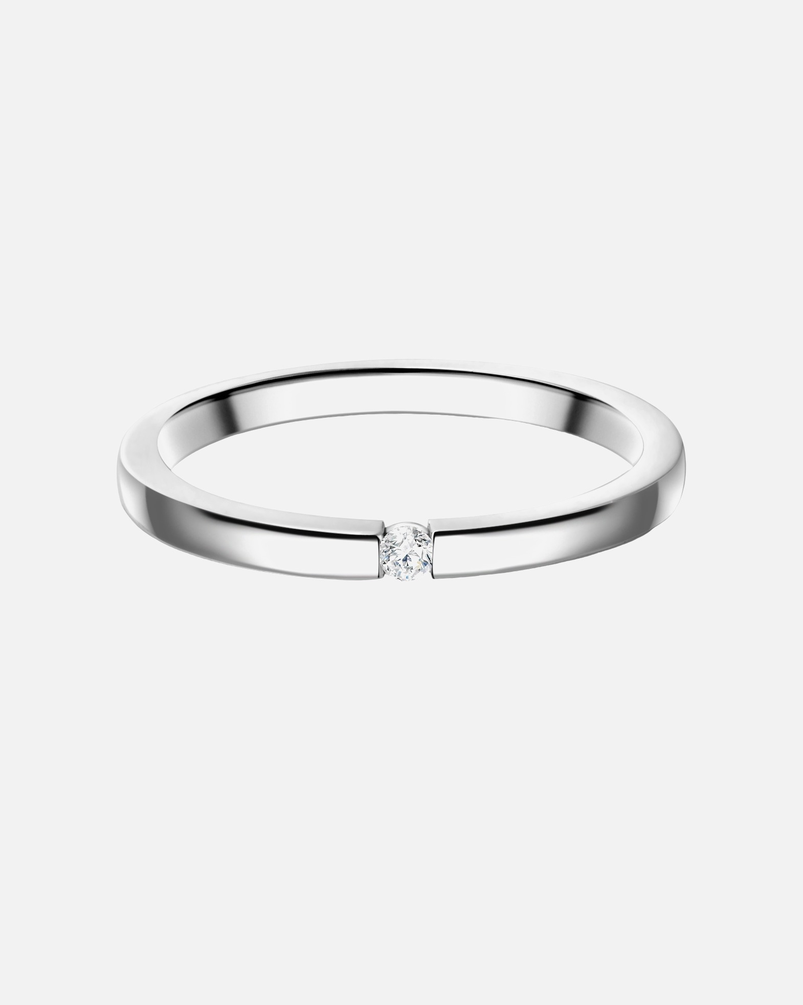 Bague pour Femme Glanzstücke München Bague en argent Argent sterling Oxyde de zirconium (CZ) en Argent 58