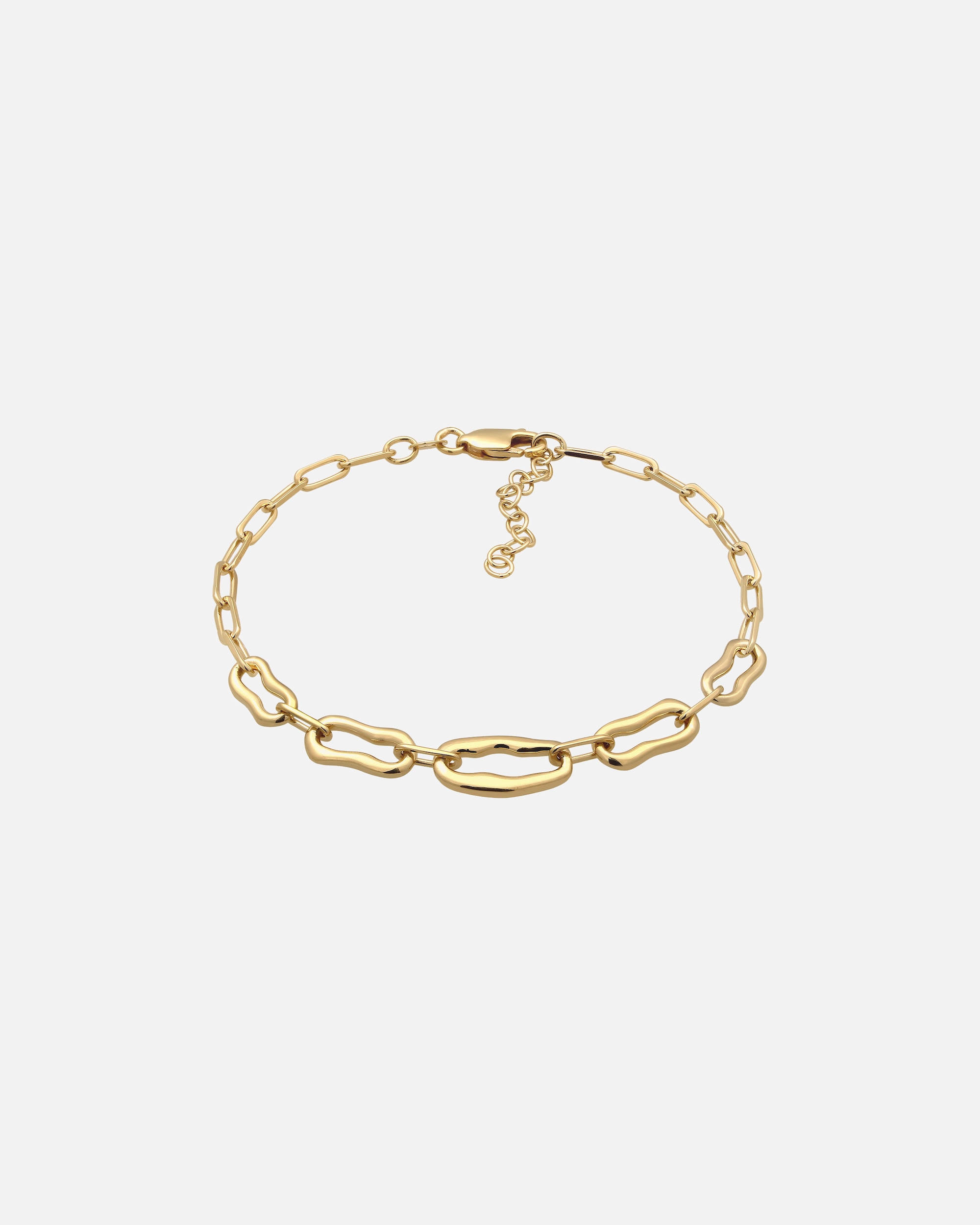 Bracelet pour Femme Elli Bracelet sans pierre Chaîne Longue Maillons 925 Sterling Silver goldfarben