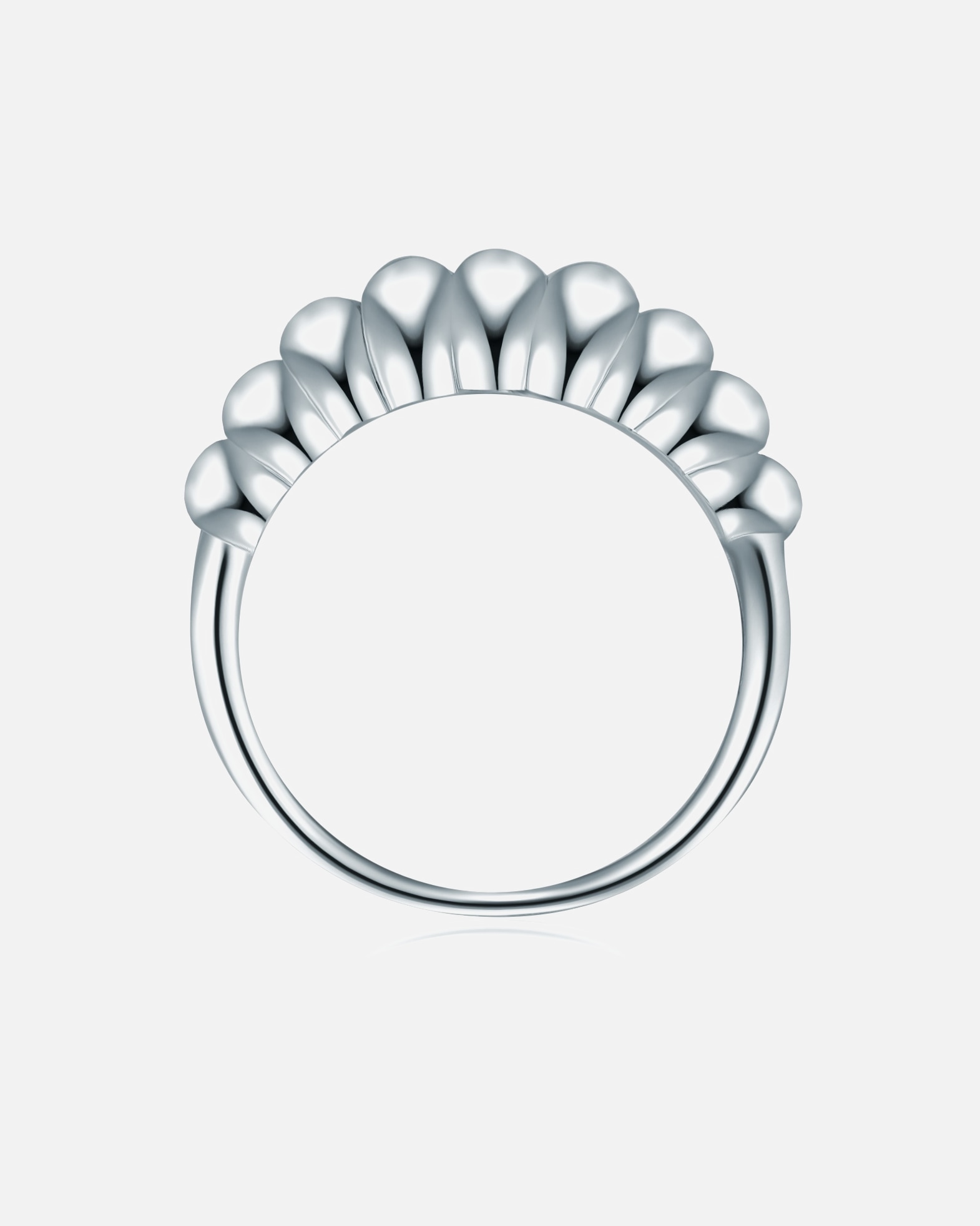 Bague pour Femme Lulu & Jane Bague en Métal en Argent 54