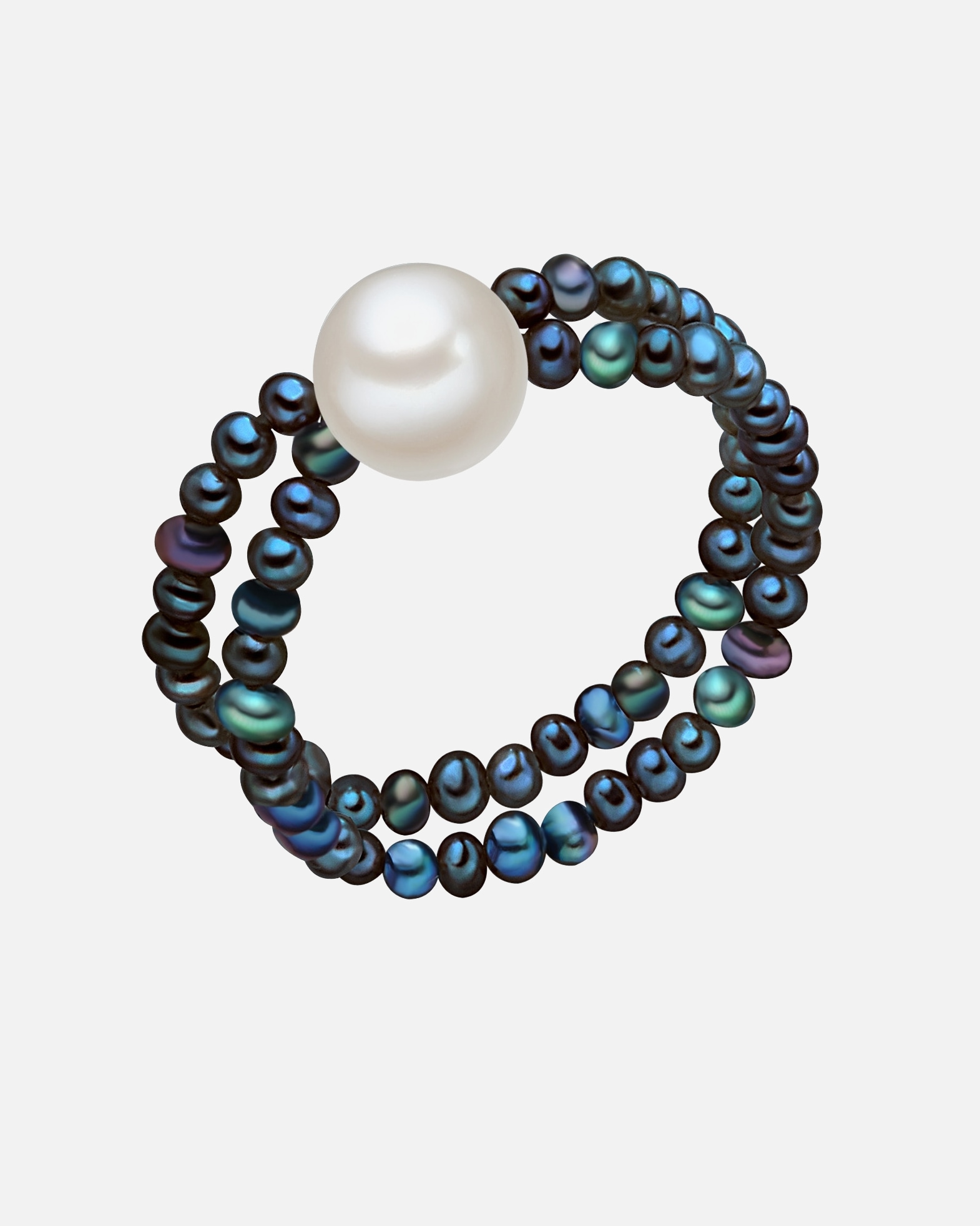 Bague pour Femme Valero Pearls Bague avec perle Perle de culture d'eau douce Perle de culture d'eau douce en Bleu One size