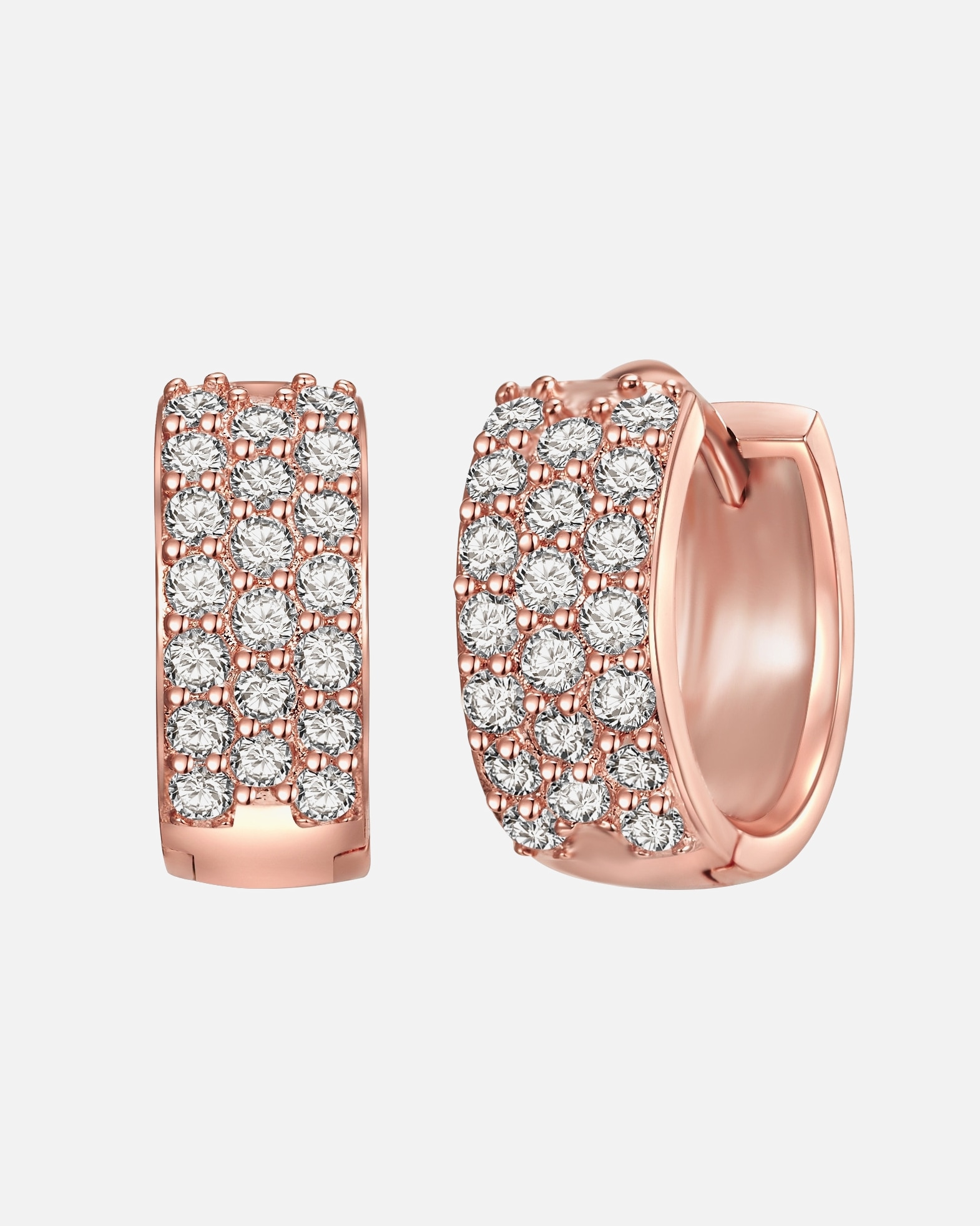 Boucles d'oreilles pour Femme Lulu & Jane Boucles d´oreilles en Laiton en Or rose 11,9 mm
