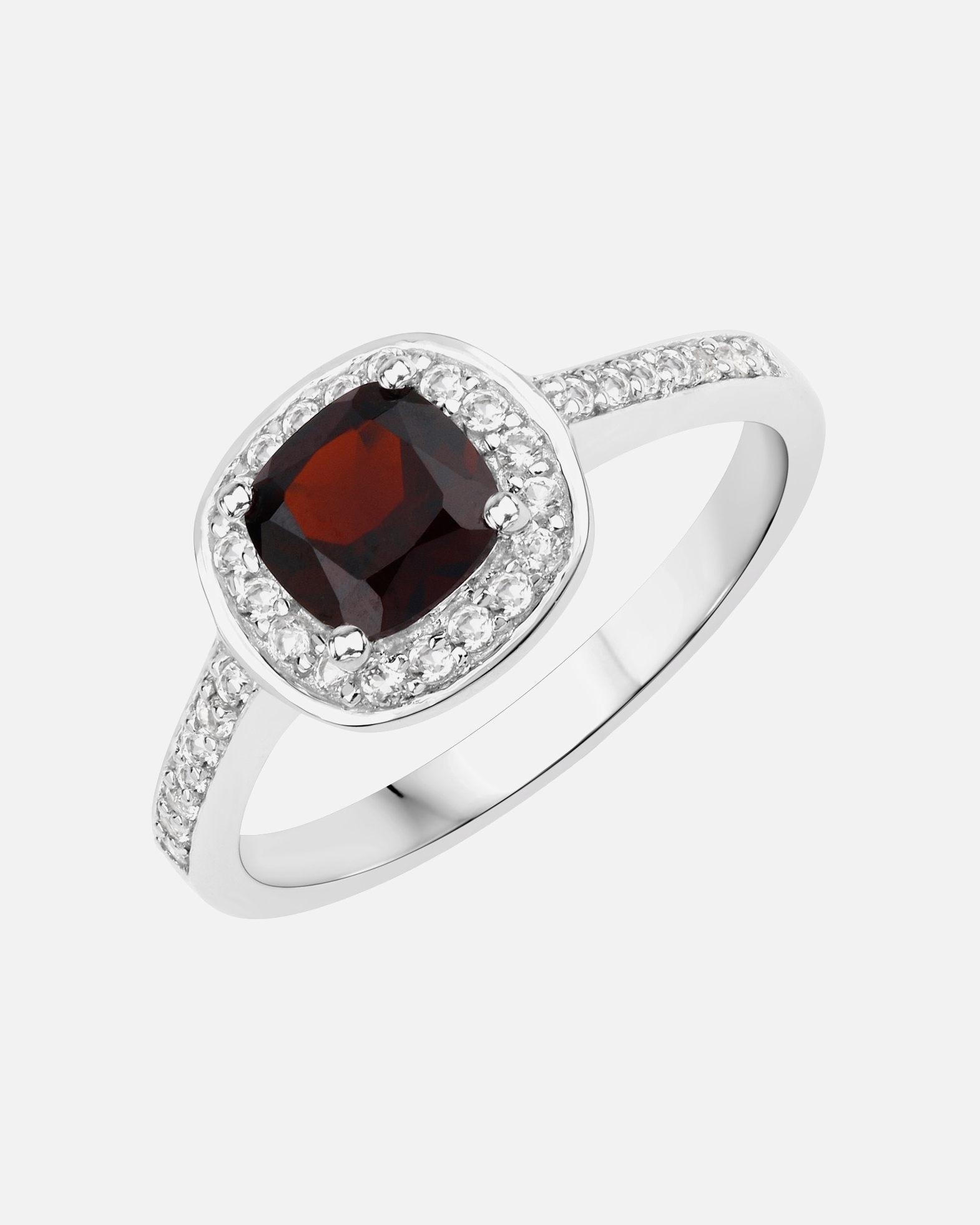 Bague pour Femme Rafaela Donata Bague Argent sterling Grenat en Argent 52