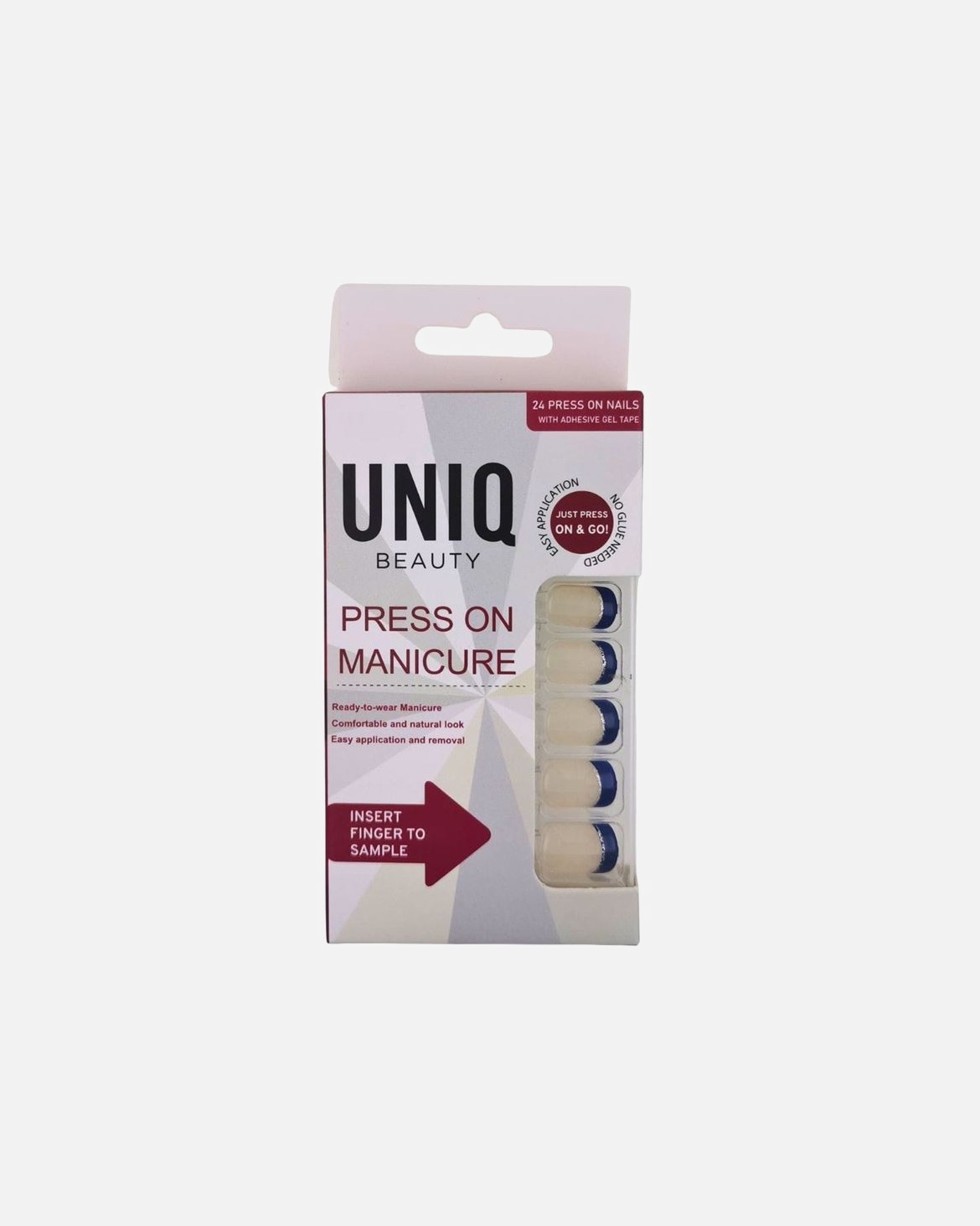 Faux ongles pour Unisexe UNIQ Click On / Press On Manucure Ongles 24 Pièce