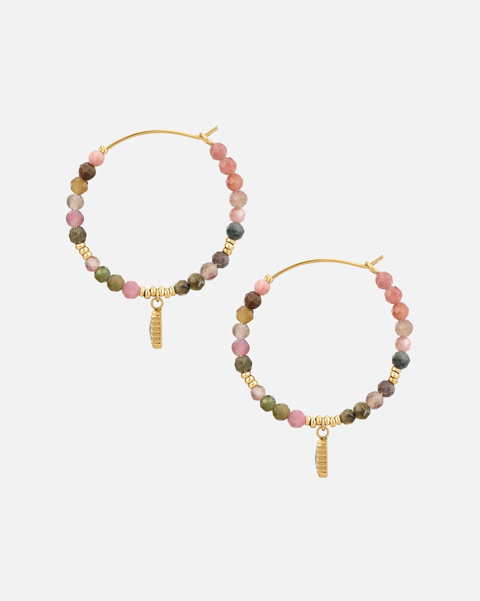 Créoles pour Femme Eastside Boucles d´oreilles en Acier inoxydable en Or jaune 39,8 mm