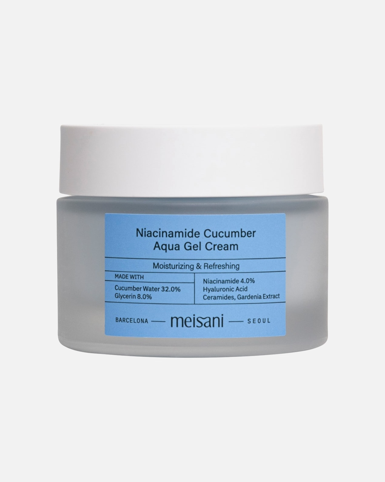 Sérum hydratant pour Femme Meisani Niacinamide Cucumber Aqua Gel Cream 50 ml