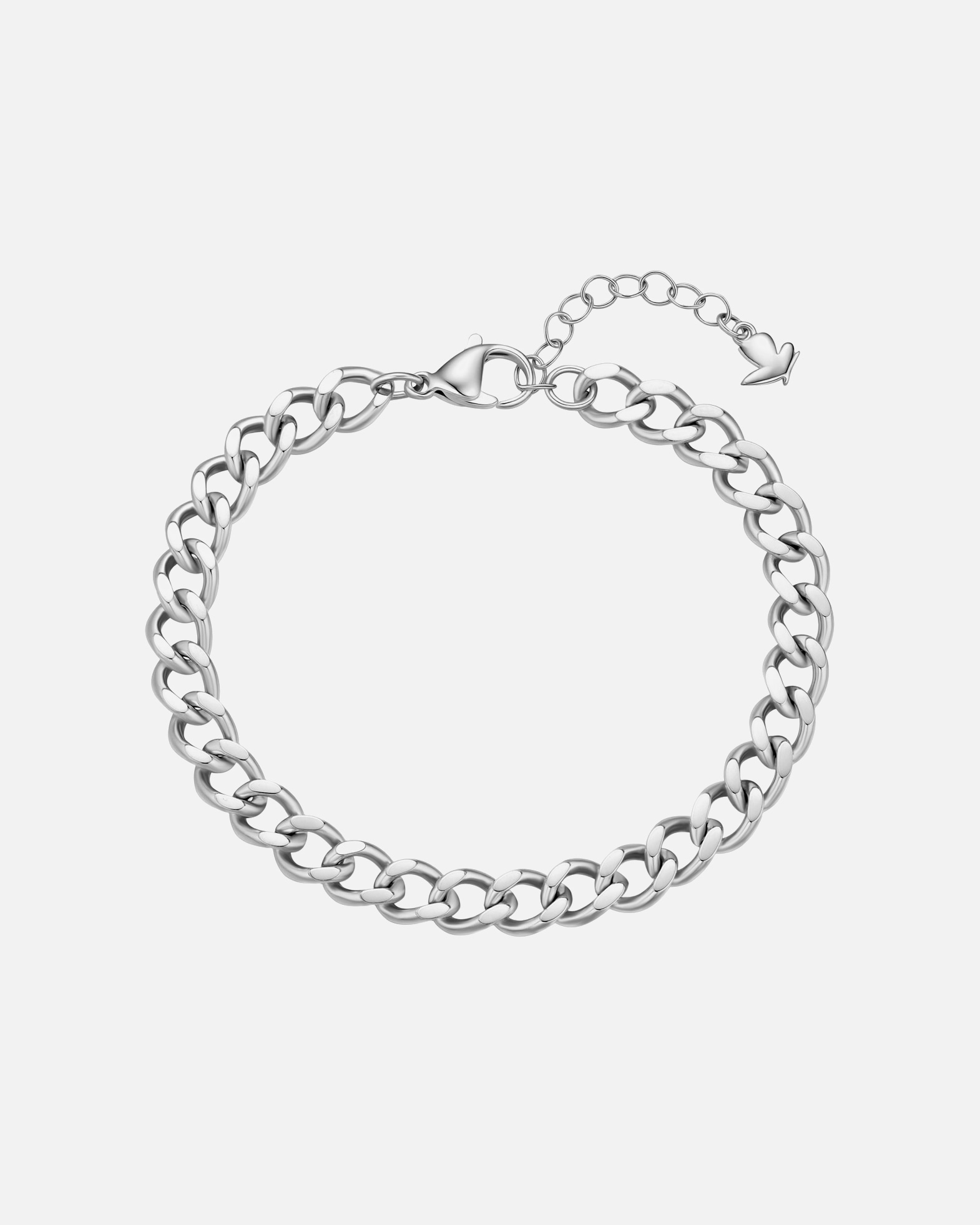 Bracelet pour Femme Glanzstücke München Bracelet en acier inoxydable en Argent Longueur de base 17,0 + rallonge 3,0 cm