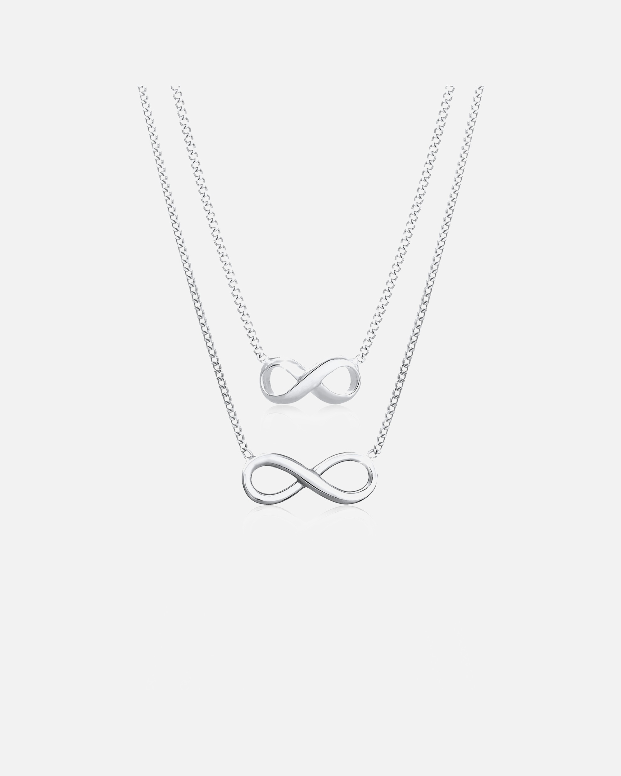 Parure de bijoux pour Femme Elli Infinity mère fille set de 2 pièces 925 Argent silberfarben