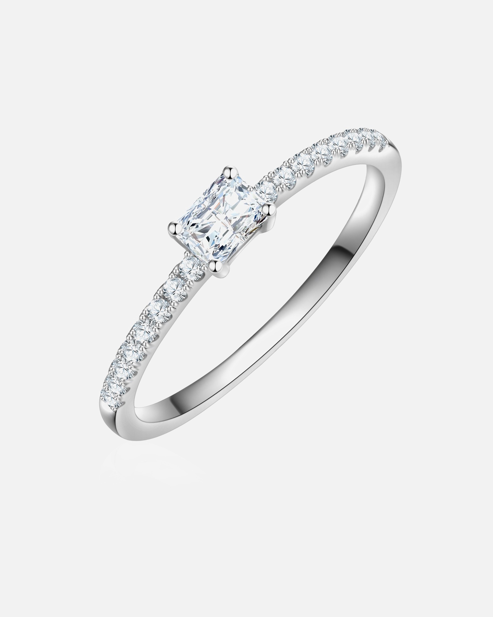 Bague pour Femme Trilani Bague en Argent Sterling en argent avec Zirconium 52