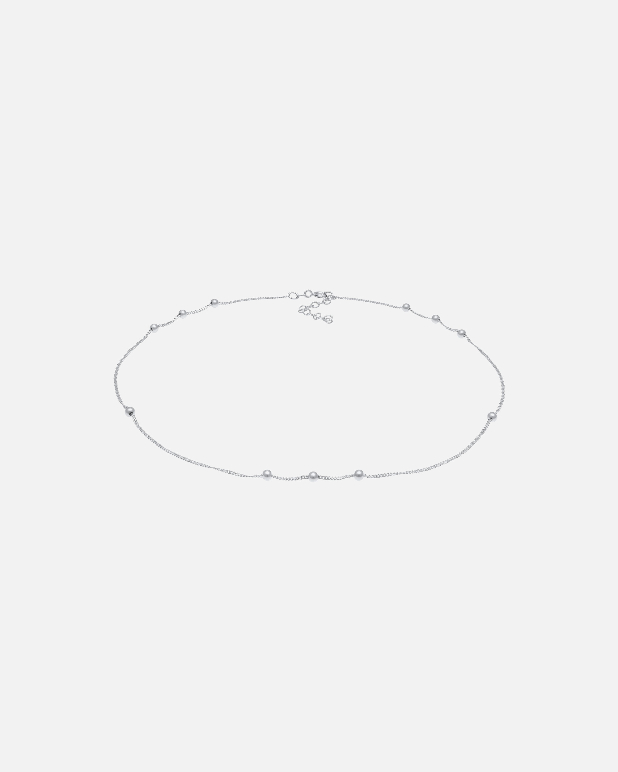 Collier pour Femme Elli Boules de gourmette pour dames Tendance minimale de base en argent sterling plaqué or 925 36