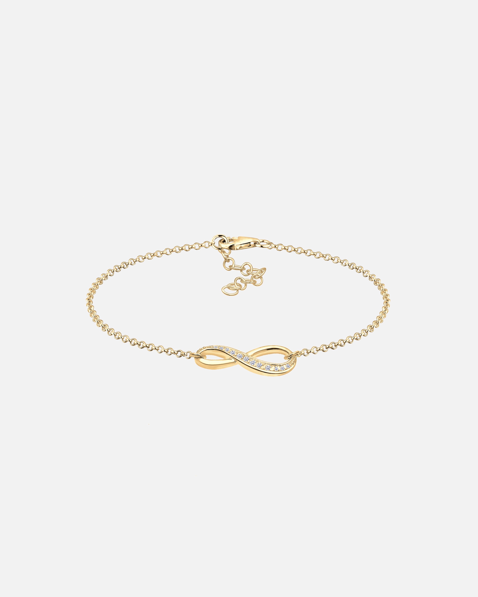 Bracelet pour Femme Elli Femmes Symbole d'infini avec Cristaux de Zirconium en Argent Sterling 925 20