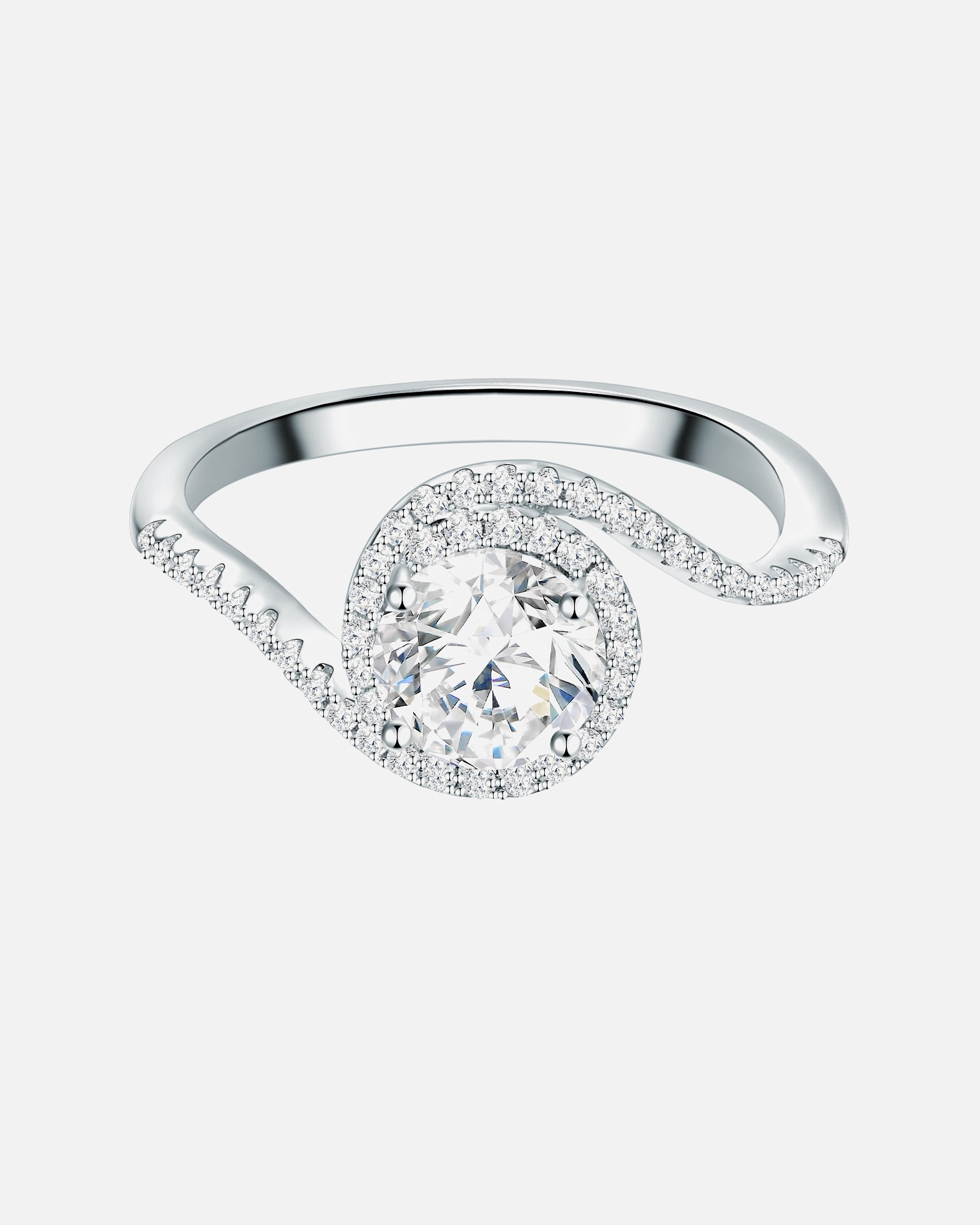 Bague pour Femme Trilani Bague en argent Argent sterling Oxyde de zirconium (CZ) en Argent 56