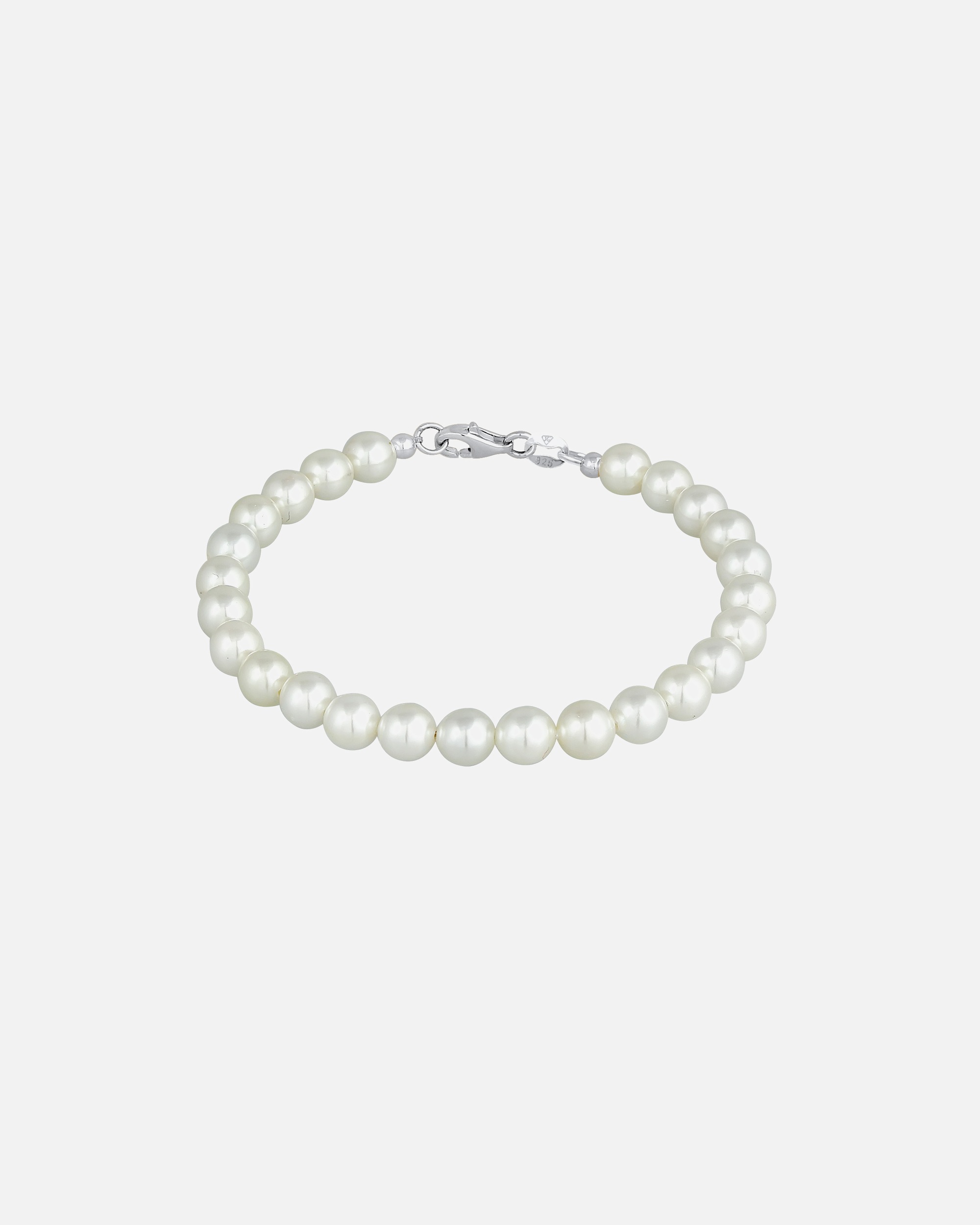 Bracelet pour Femme Elli Femmes Classique avec Perles de Coquillage en Argent Sterling 925 18