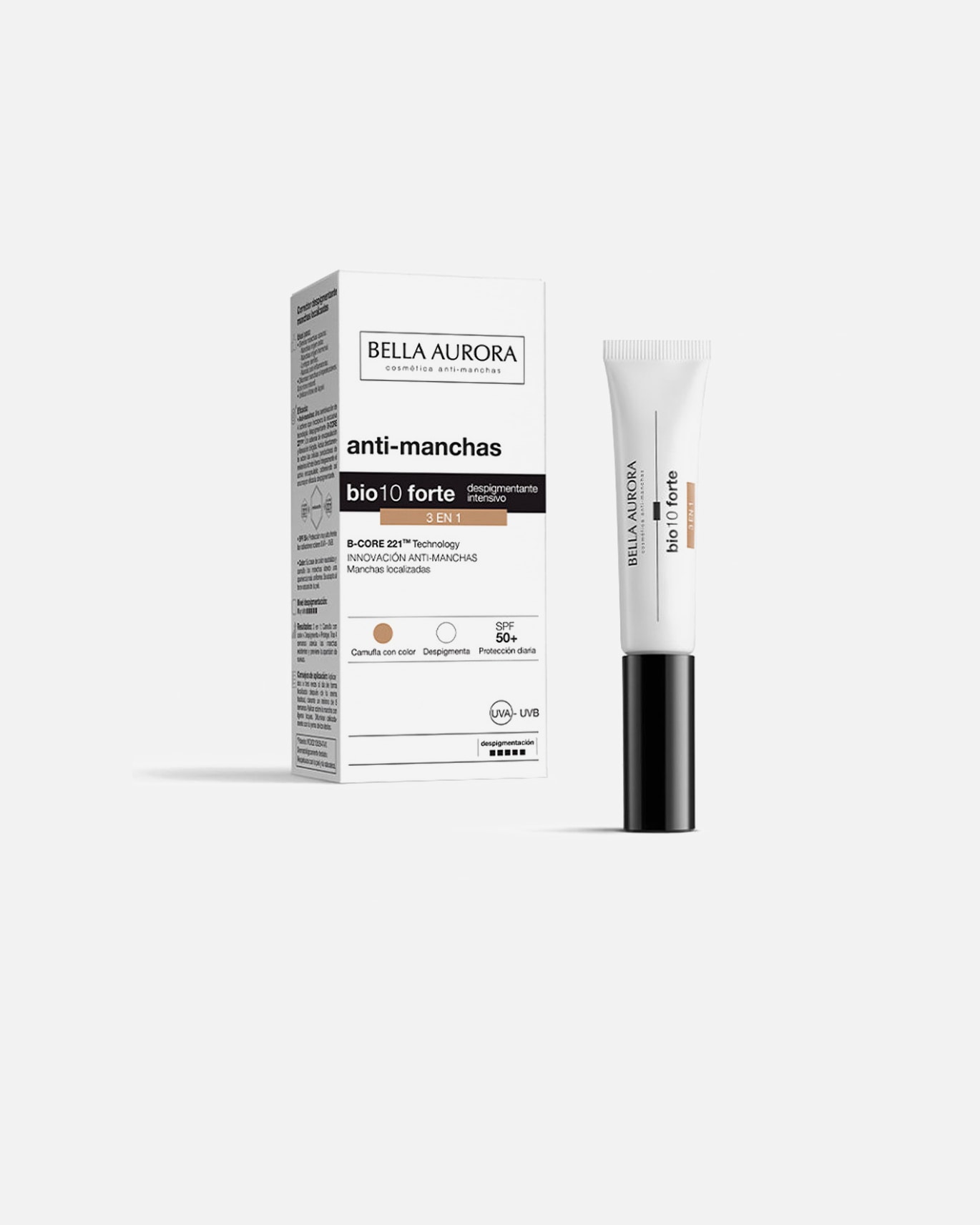 Soin anti-taches pigmentaires pour Femme BIO 10 FORTE Anti-cernes local 3 en 1 SPF50 10 ml