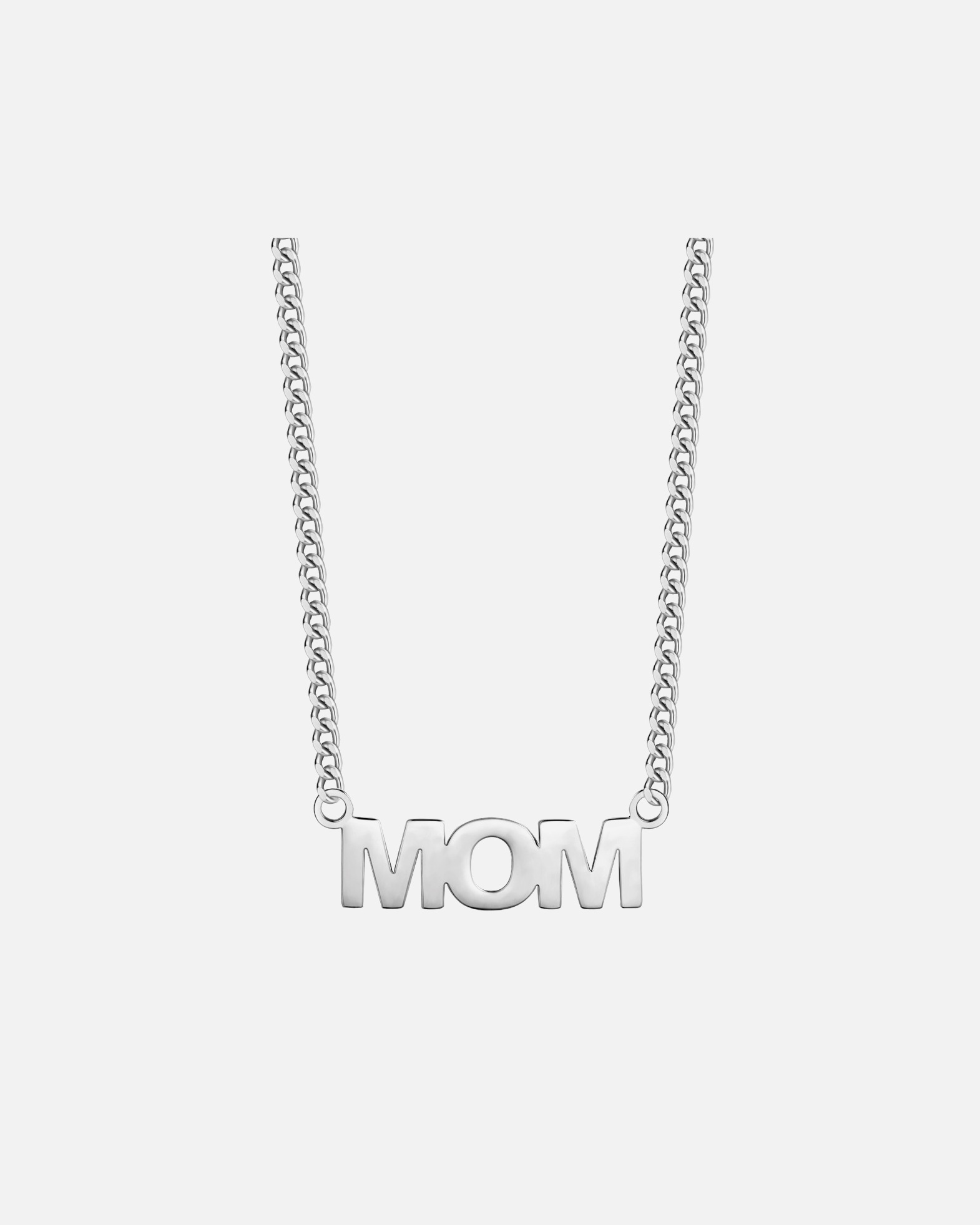 Collier pour Femme Eastside Chaîne MOM en Acier inoxydable en Argent 40,0 cm Basiskette + 5,0 cm Verlängerung