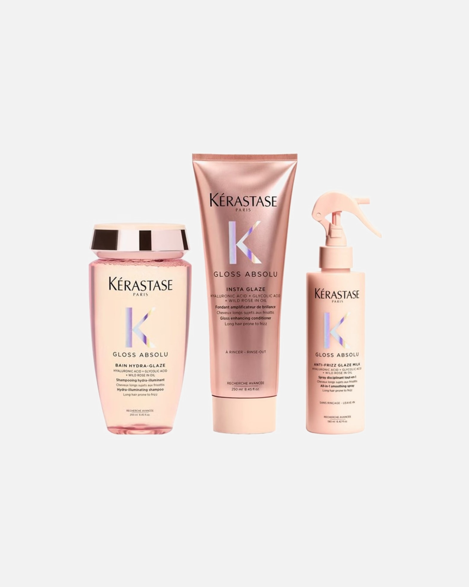 Coffret soin cheveux pour Femme Kérastase Gloss Absolu Coffret Milk (Bain / Fondant / Lait) 1 pièce