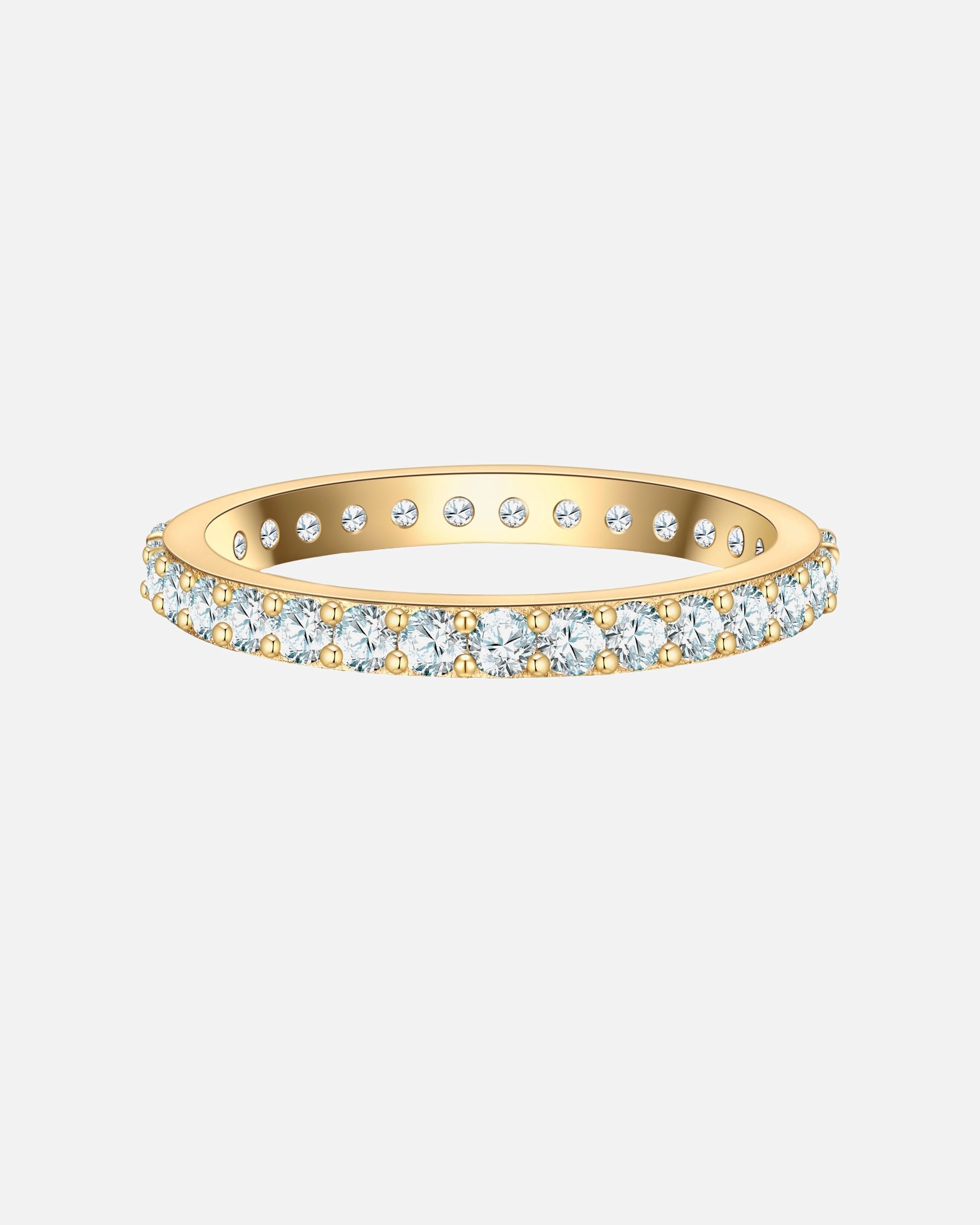 Bague pour Femme Glanzstücke München Bague en Argent Sterling en or jaune 48