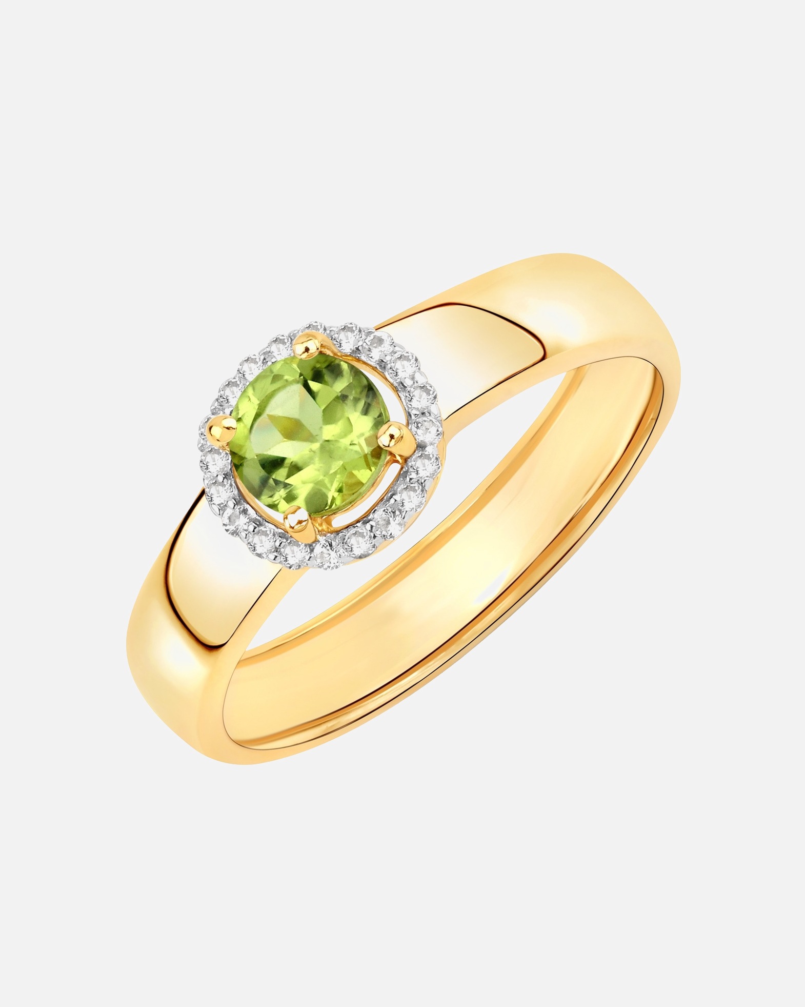 Bague pour Femme Rafaela Donata Bague Argent sterling Vert en Or jaune 52
