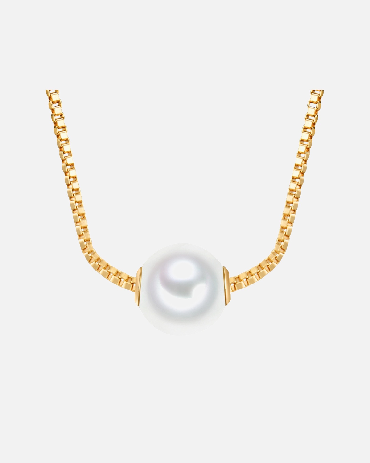 Collier pour Femme Lulu & Jane Chaîne en Argent sterling en Or jaune Chaîne de base 42,0 + rallonge de 5,0 cm