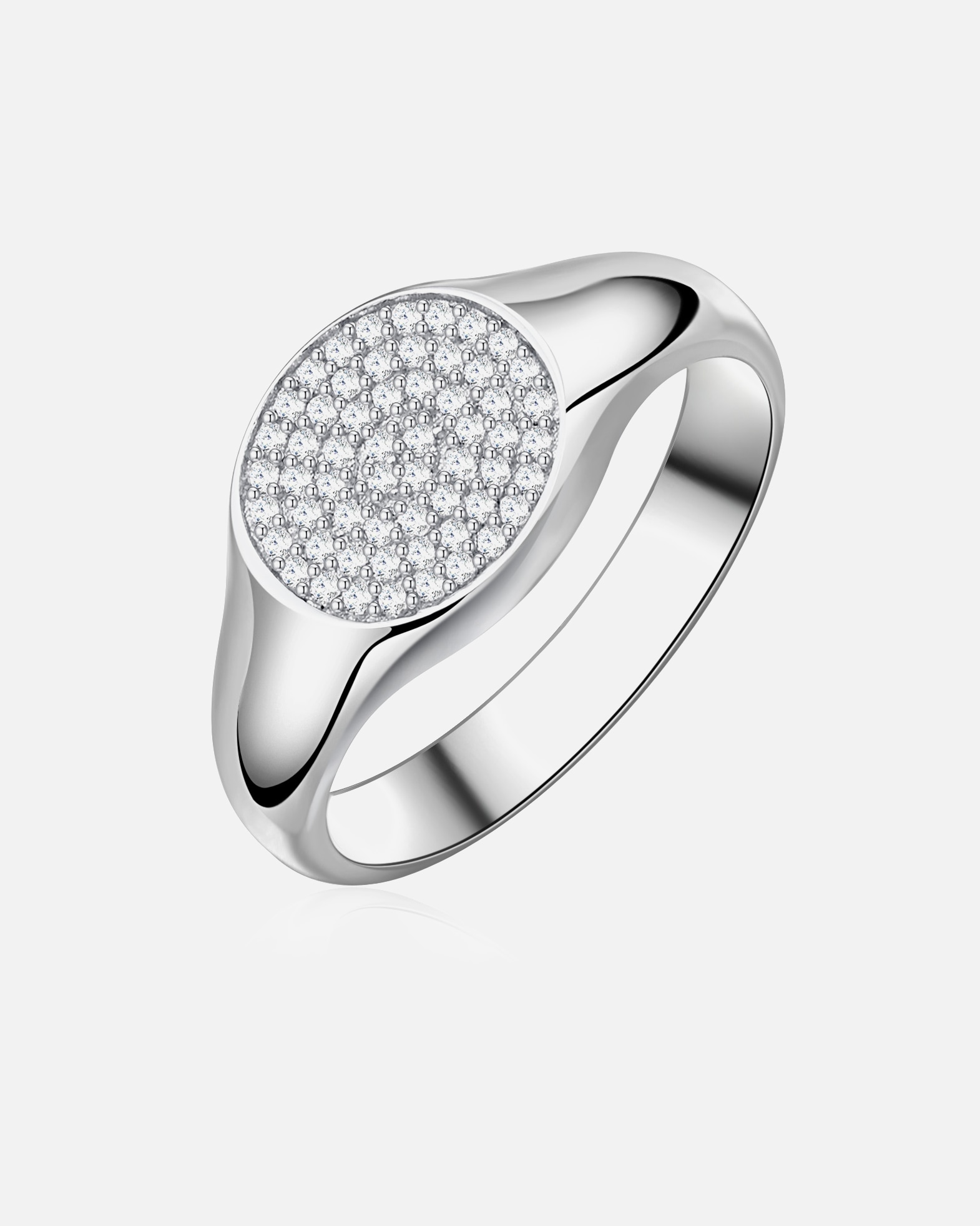 Bague pour Femme Glanzstücke München Bague en argent Argent sterling Oxyde de zirconium (CZ) en Argent 54