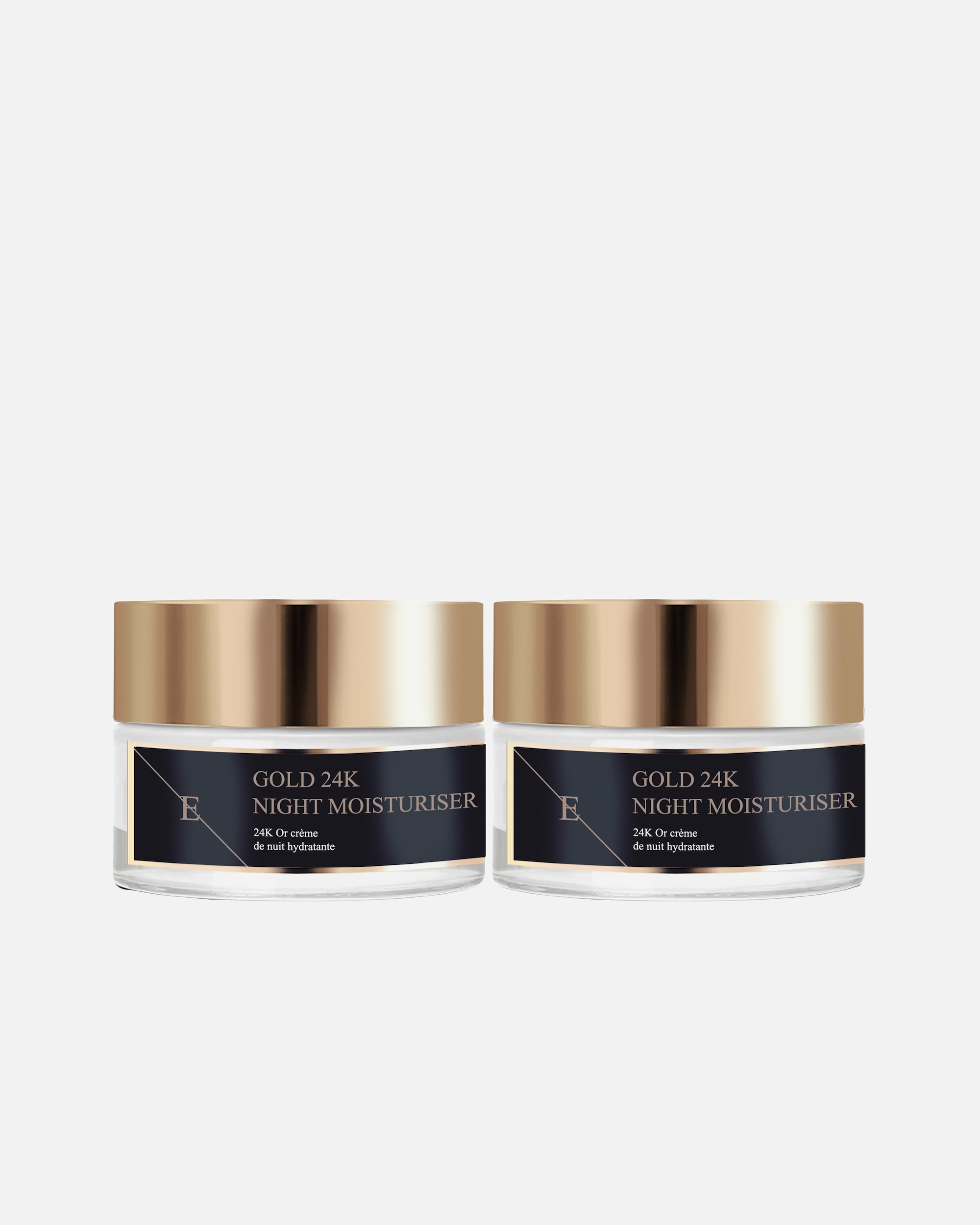 Crème de nuit pour Femme Duo de crèmes de nuit à l'or 24 carats 1 pièce