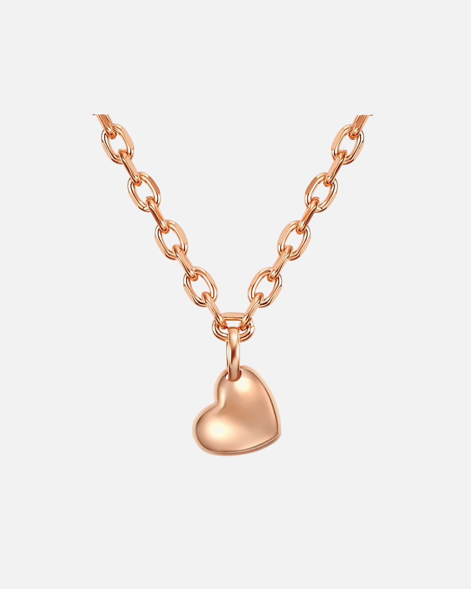 Collier pour Femme Yokoamii Collier tendance Métal en Or rose Chaîne de base 45,0 + rallonge de 5,0 cm