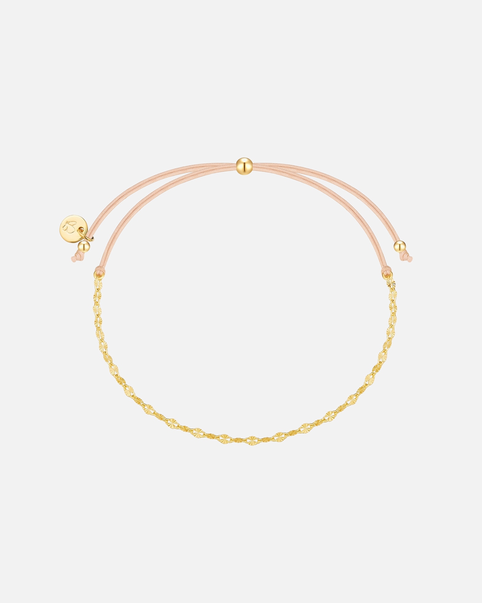 Bracelet pour Femme Glanzstücke München Bracelet en argent sterling en or jaune Réglable 15,0 - 22,0 cm