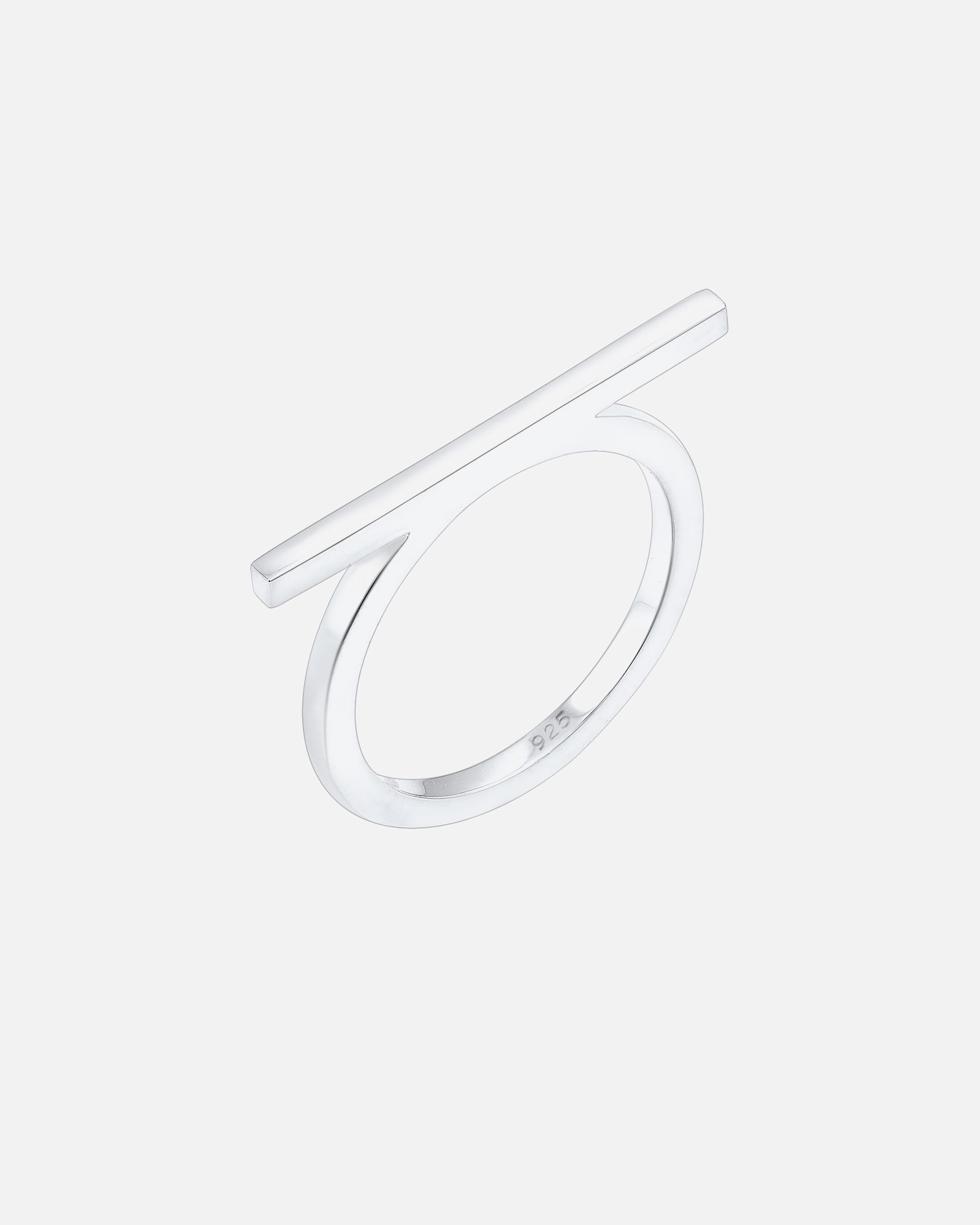 Bague pour Femme Elli Géo Minimaliste Blogueur Tendance Edgy Argent 925 56