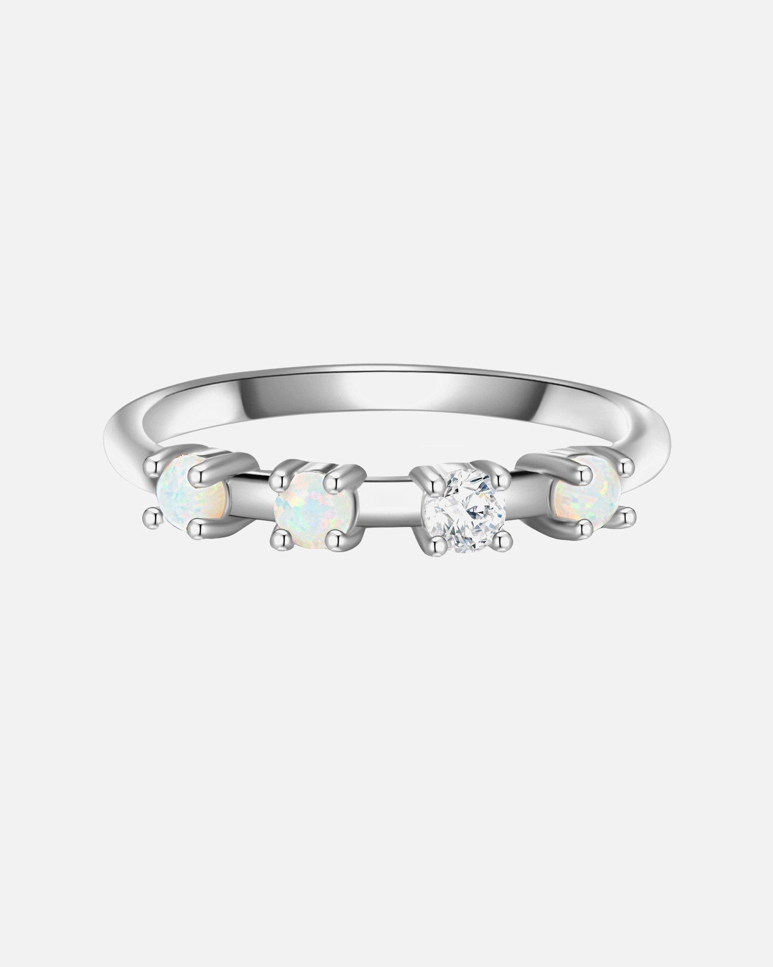 Bague pour Femme Glanzstücke München Bague en argent Argent sterling Oxyde de zirconium (CZ) en Argent 48
