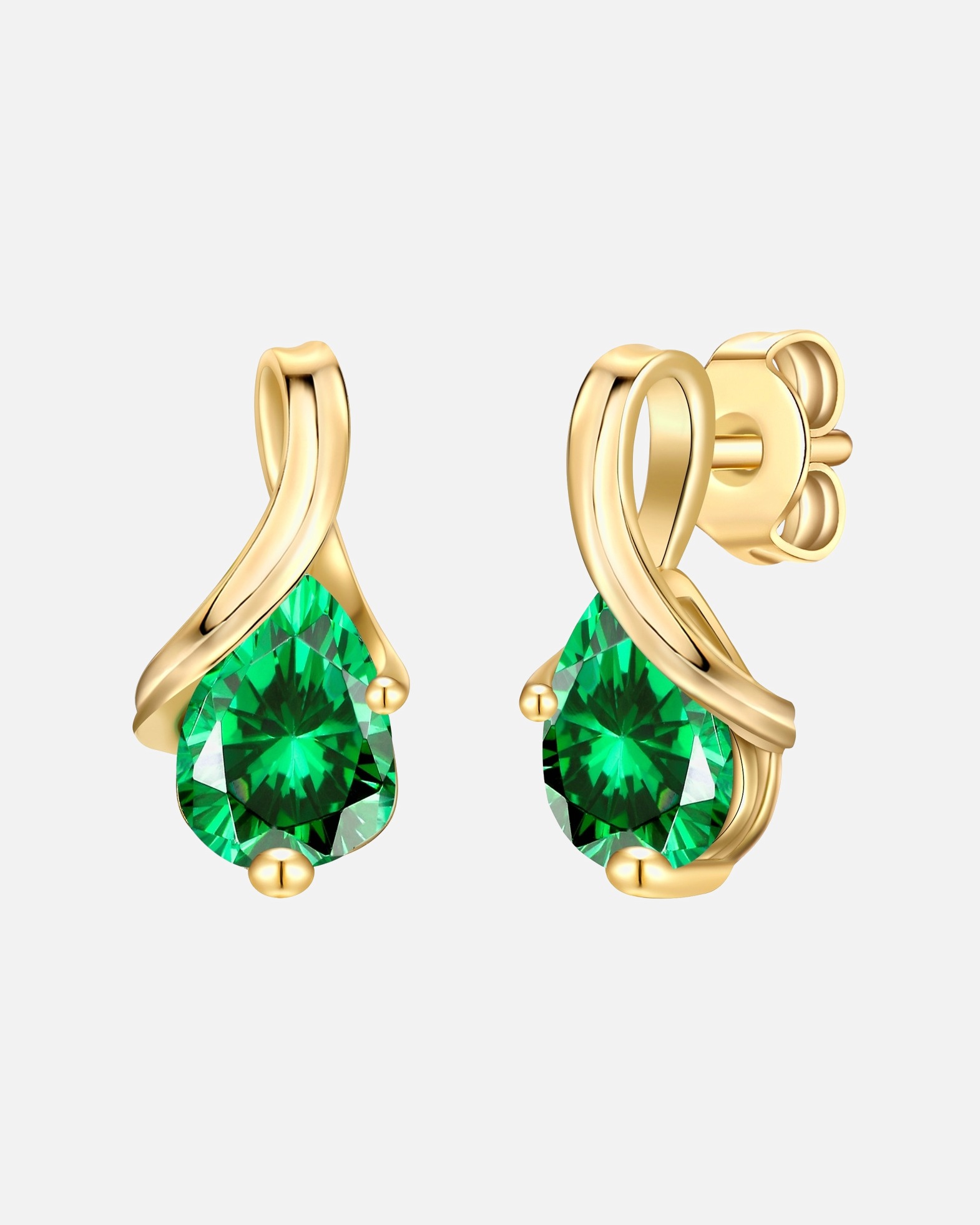 Boucles d'oreilles pour Femme Rafaela Donata Boucles d´oreilles en Argent sterling en Or jaune 13,2 mm
