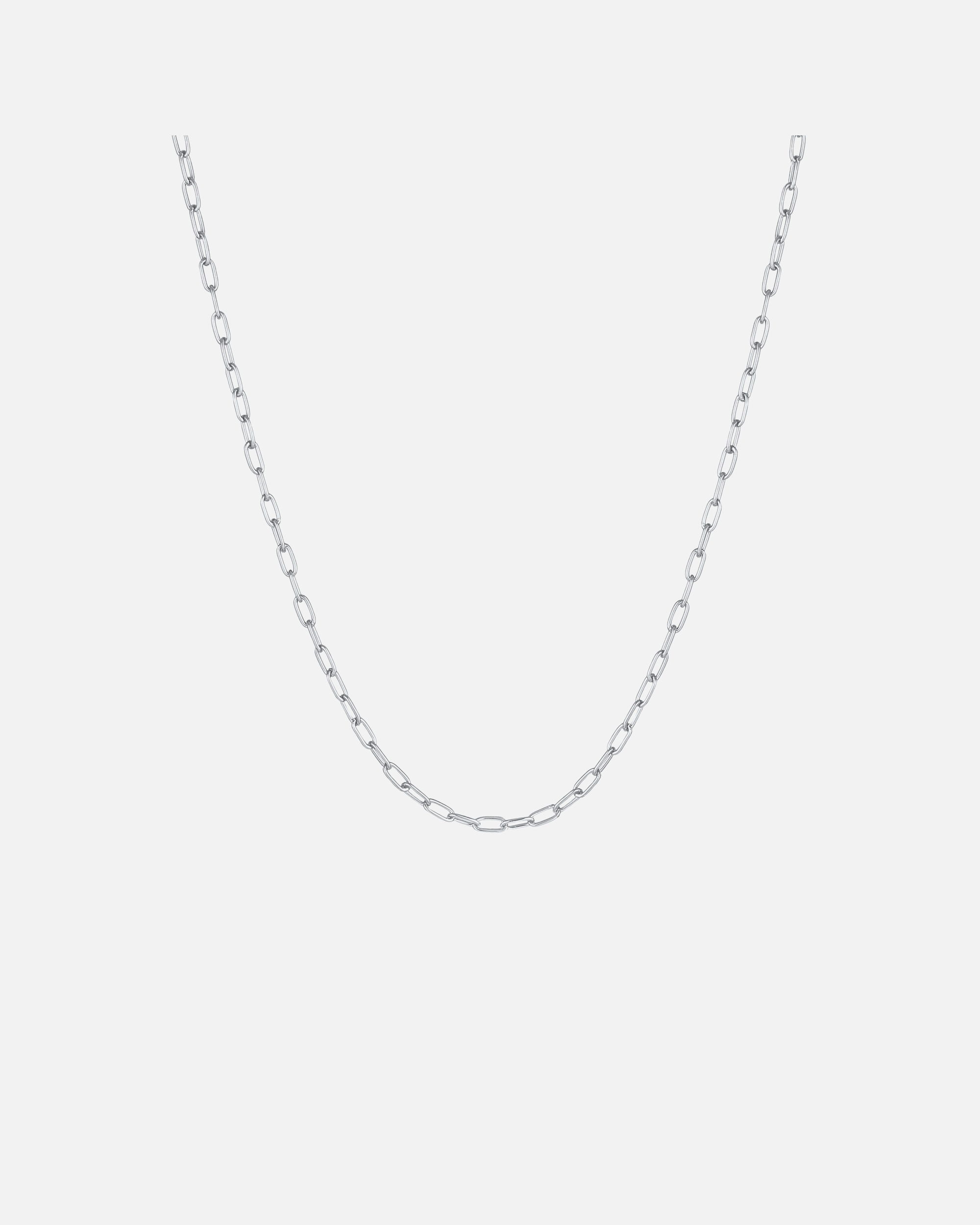 Collier pour Homme KUZZOI Collier Homme à maillons Ovale Basique Fin Argent 925 50