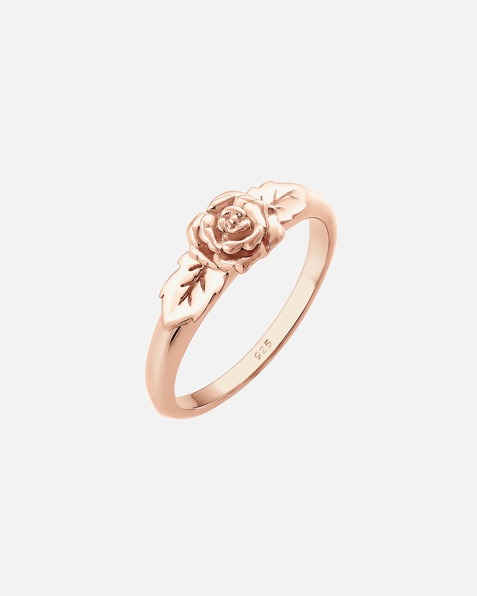 Bague pour Femme Elli Anneau de ruban Rose Fleur Vintage Look Tendance 925 Argent 54