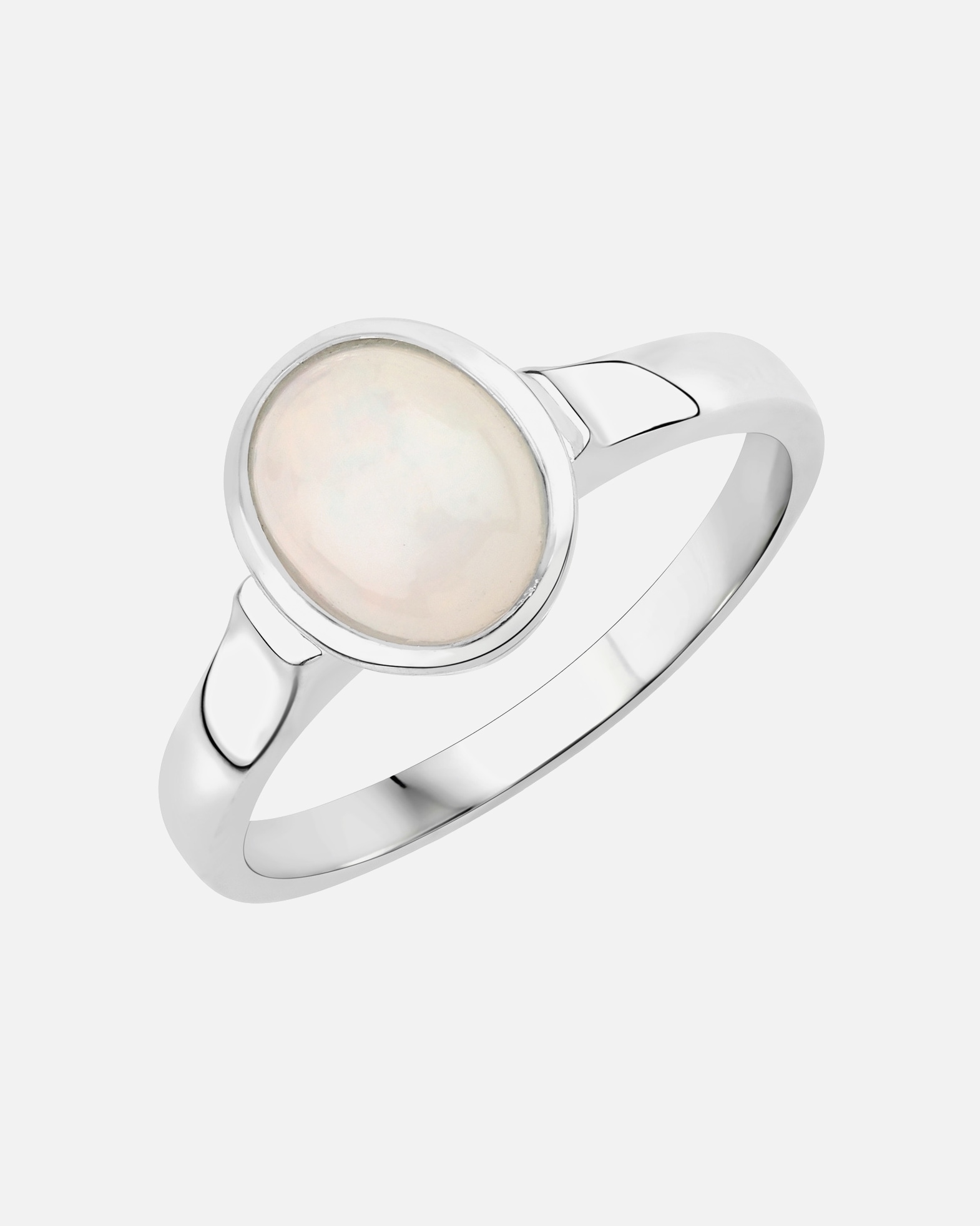 Bague pour Femme Bague Argent sterling Opale en Argent 56