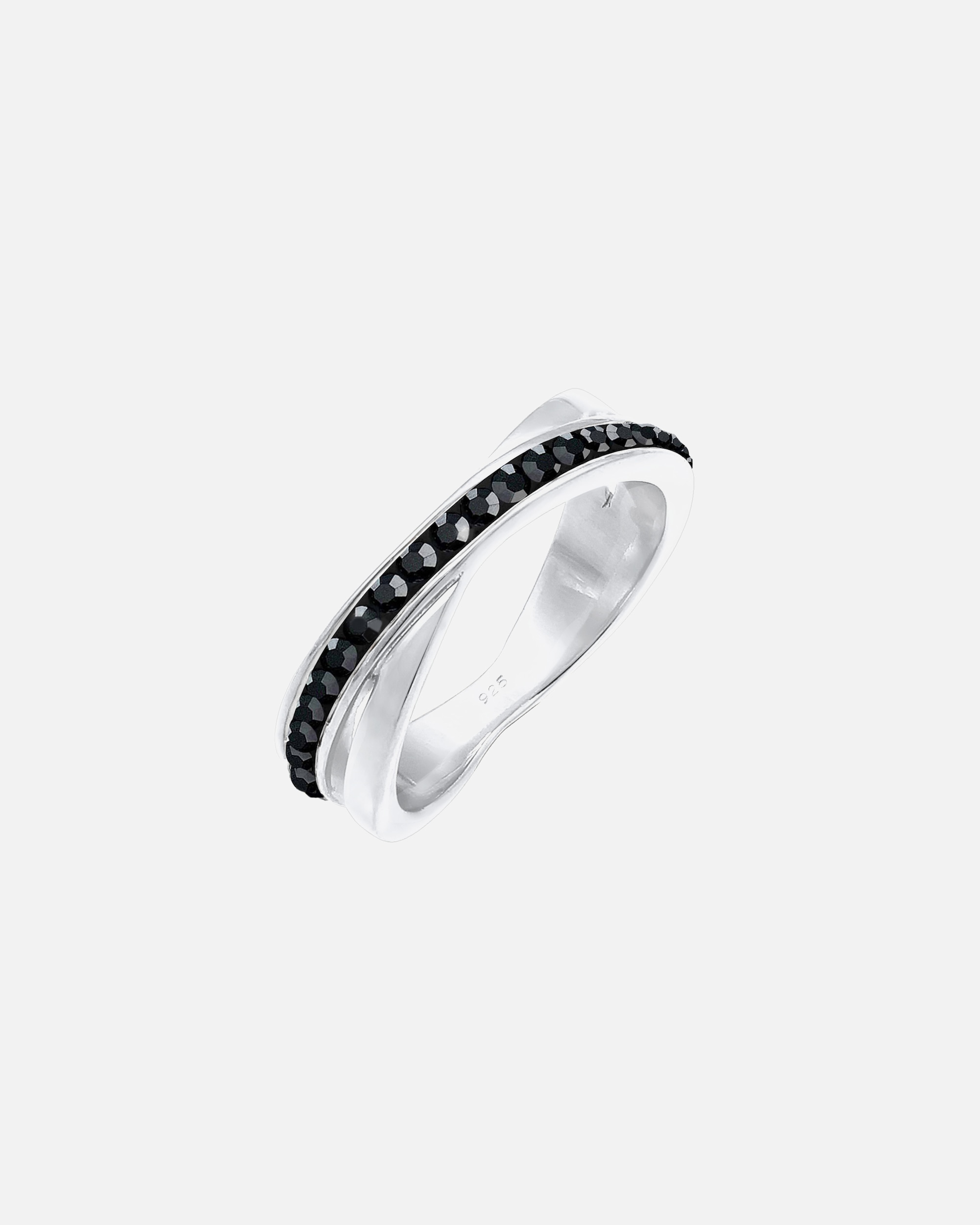 Bague pour Femme Elli Femme d'Emballage Élégant avec Cristaux en Argent Sterling 925 60