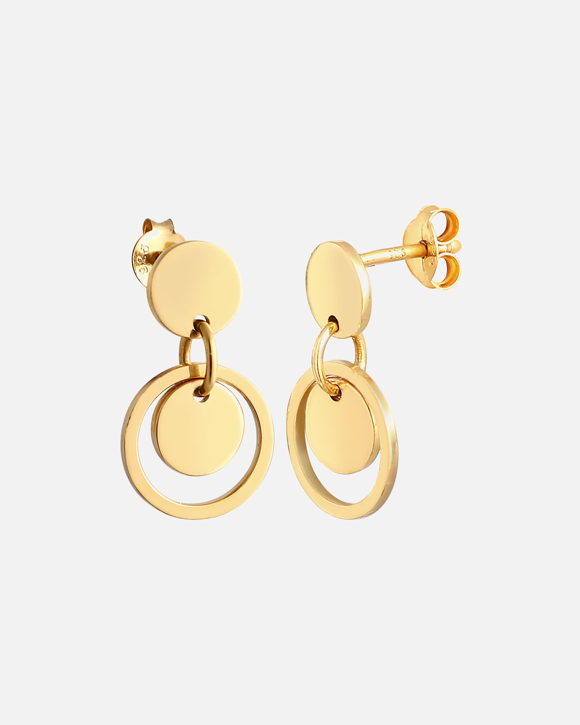 Boucles d'oreilles pour Femme Elli Femmes Cercle Geo Trend Boho Look en argent sterling 925 goldfarben