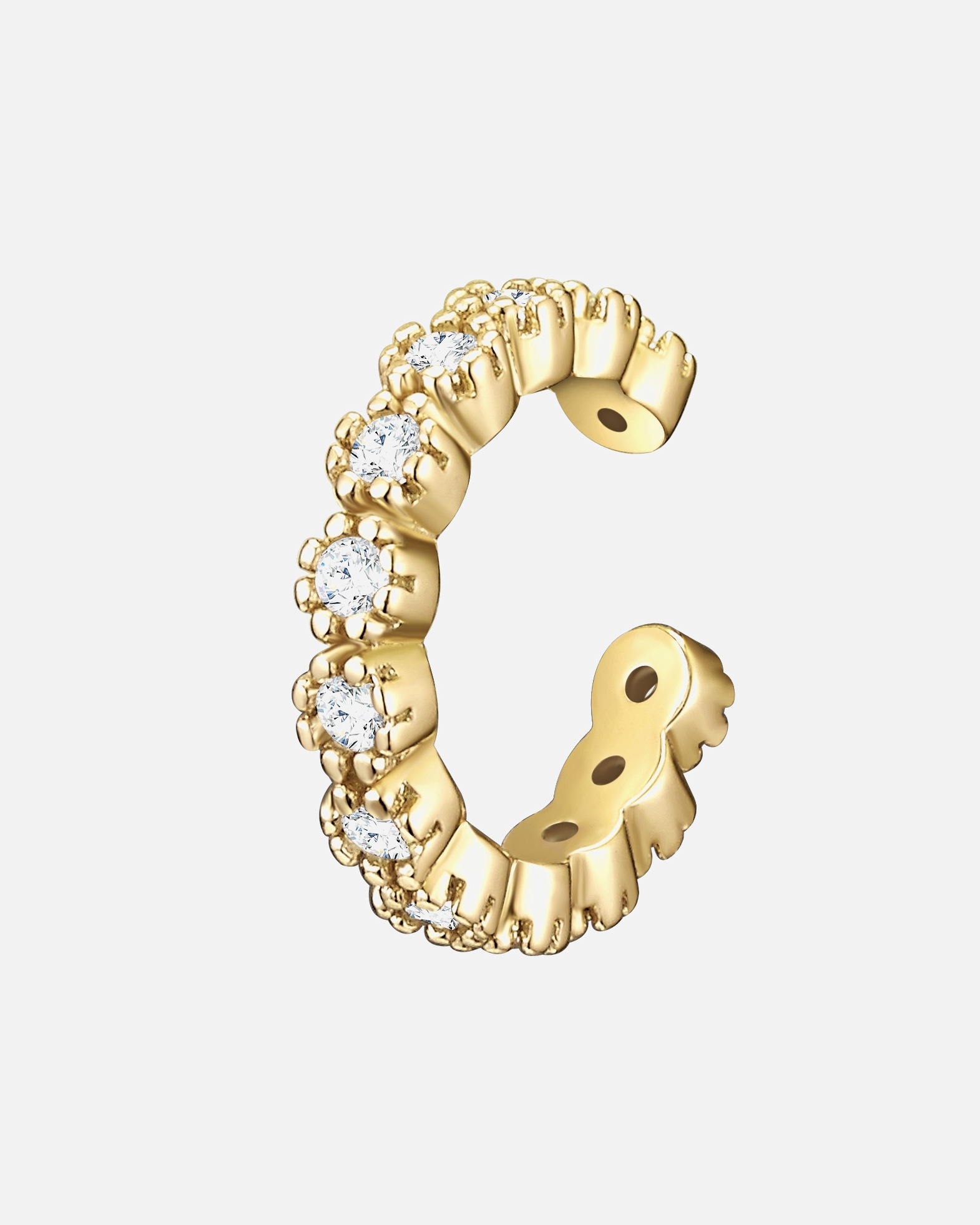 Boucles d'oreilles Ear Cuff pour Femme Glanzstücke München Boucles d'oreilles or jaune