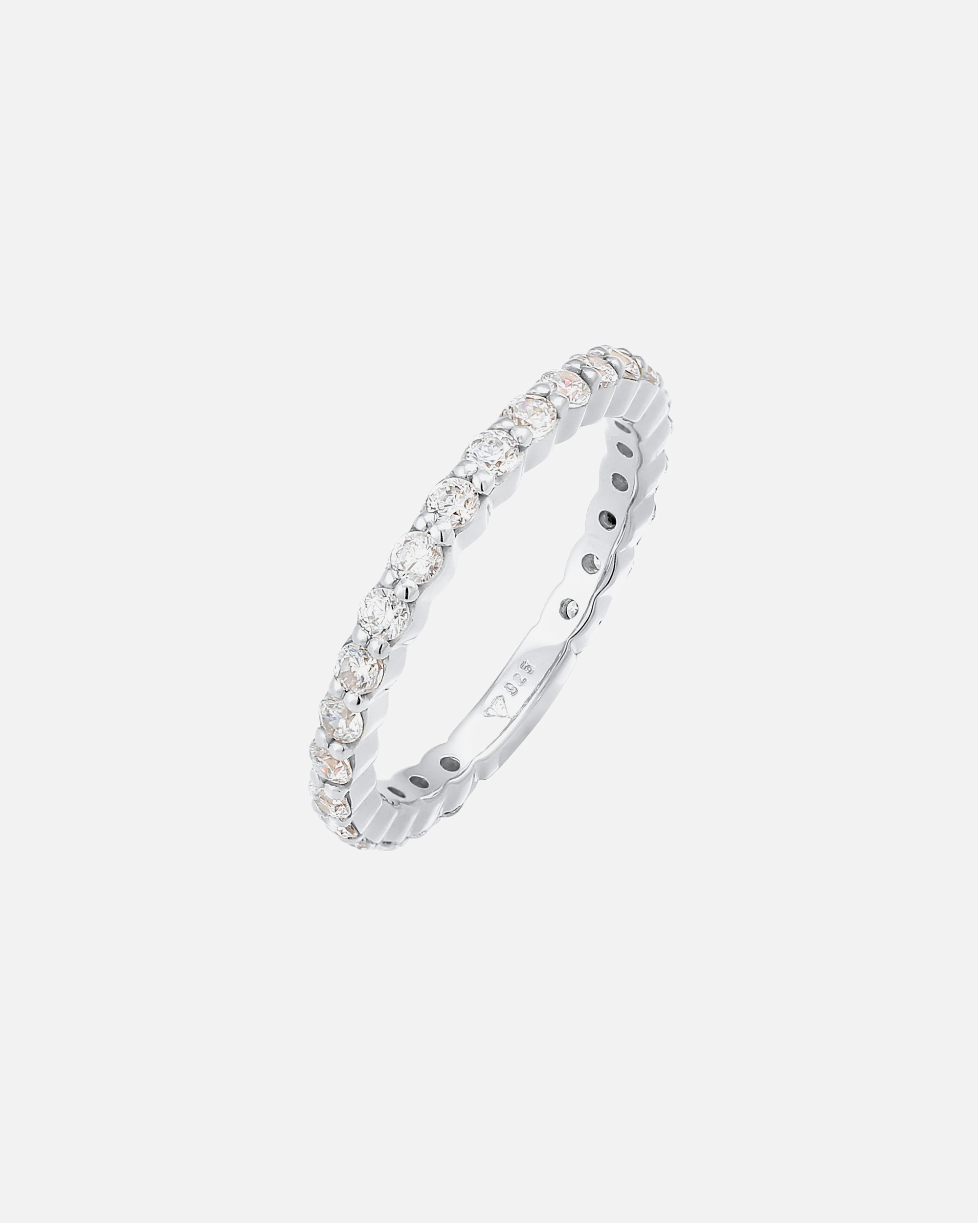 Bague pour Femme Elli Mémoire Eternity Zirconium Étincelant Argent 925 58