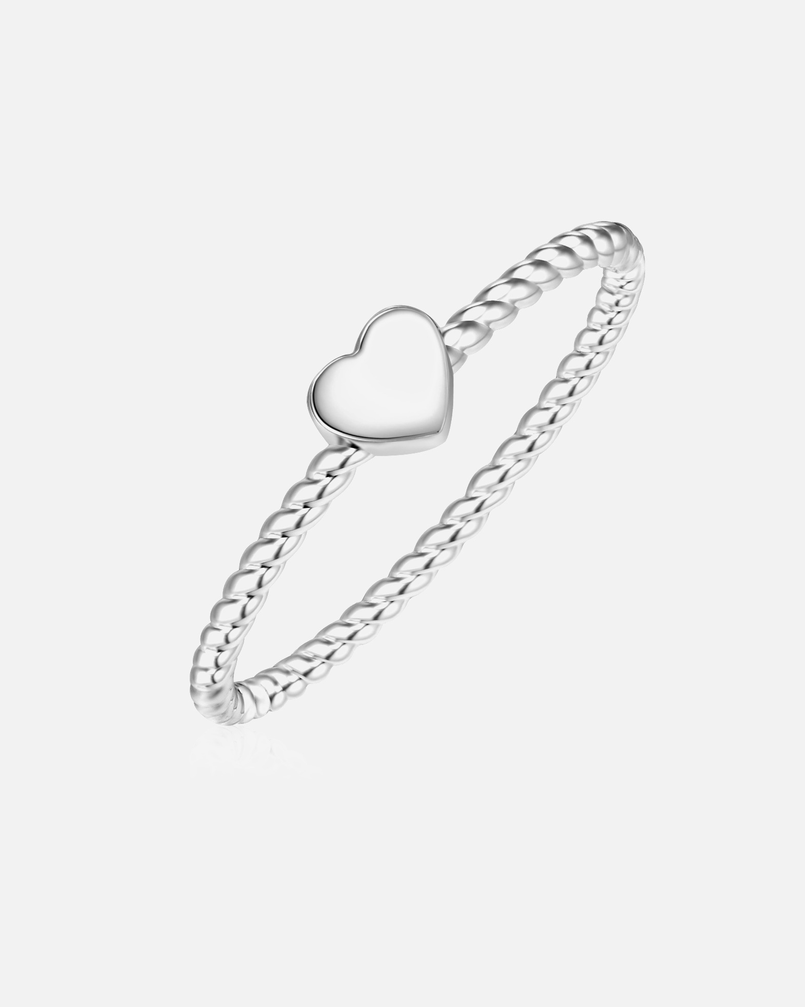 Bague pour Femme Glanzstücke München Bague en argent Coeur Argent sterling en Argent 50