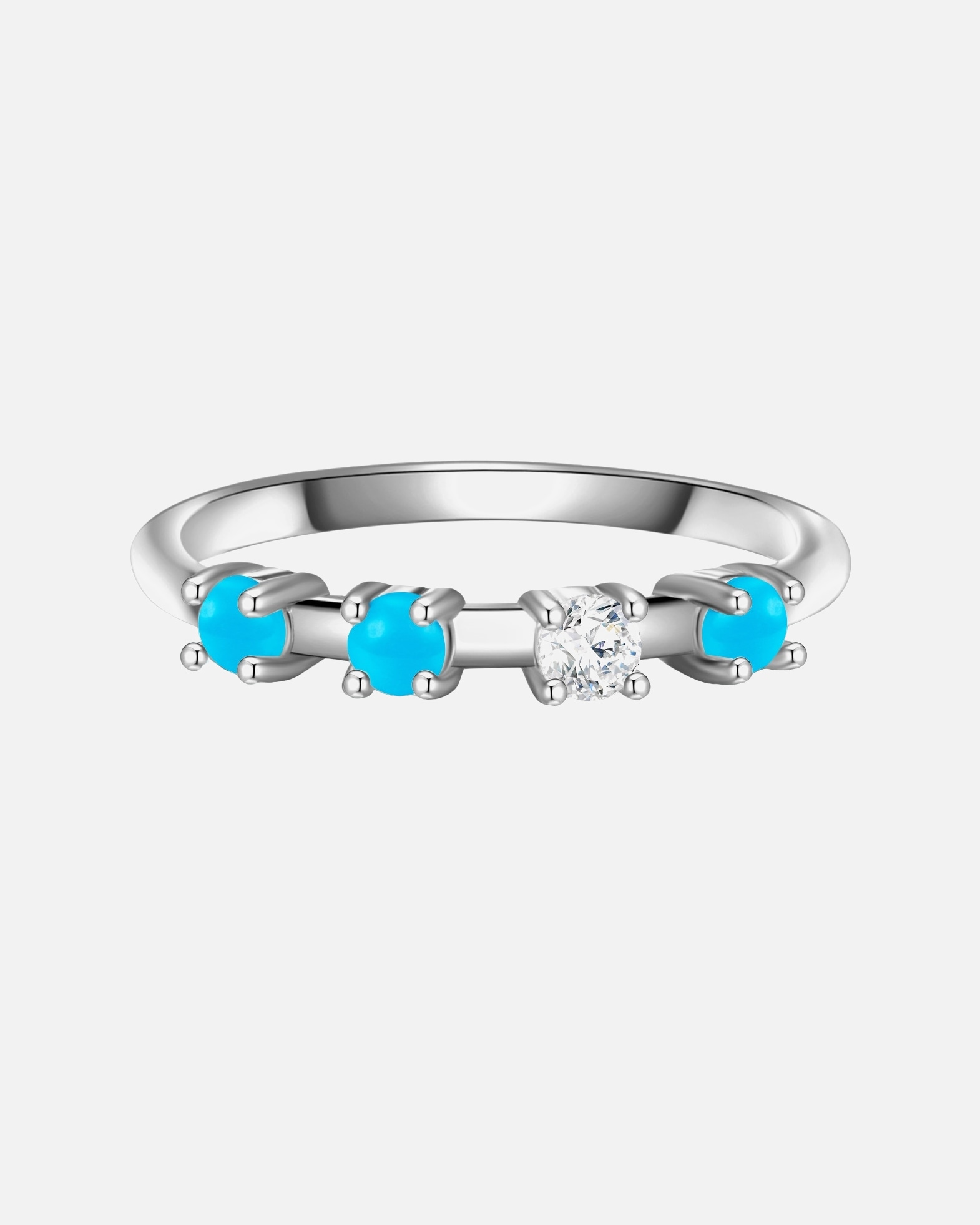 Bague pour Femme Glanzstücke München Bague en argent Argent sterling Oxyde de zirconium (CZ) en Argent 50