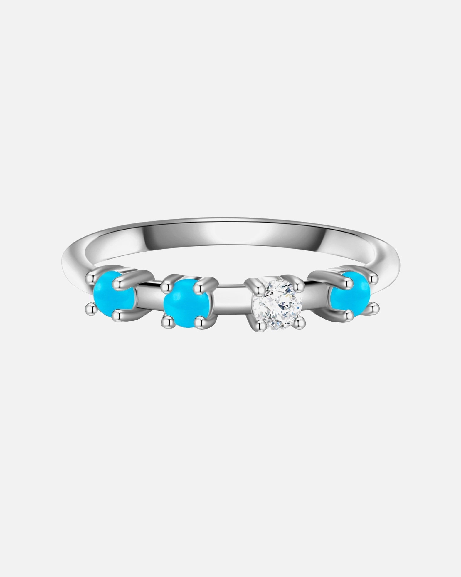 Bague pour Femme Glanzstücke München Bague en argent Argent sterling Oxyde de zirconium (CZ) en Argent 56