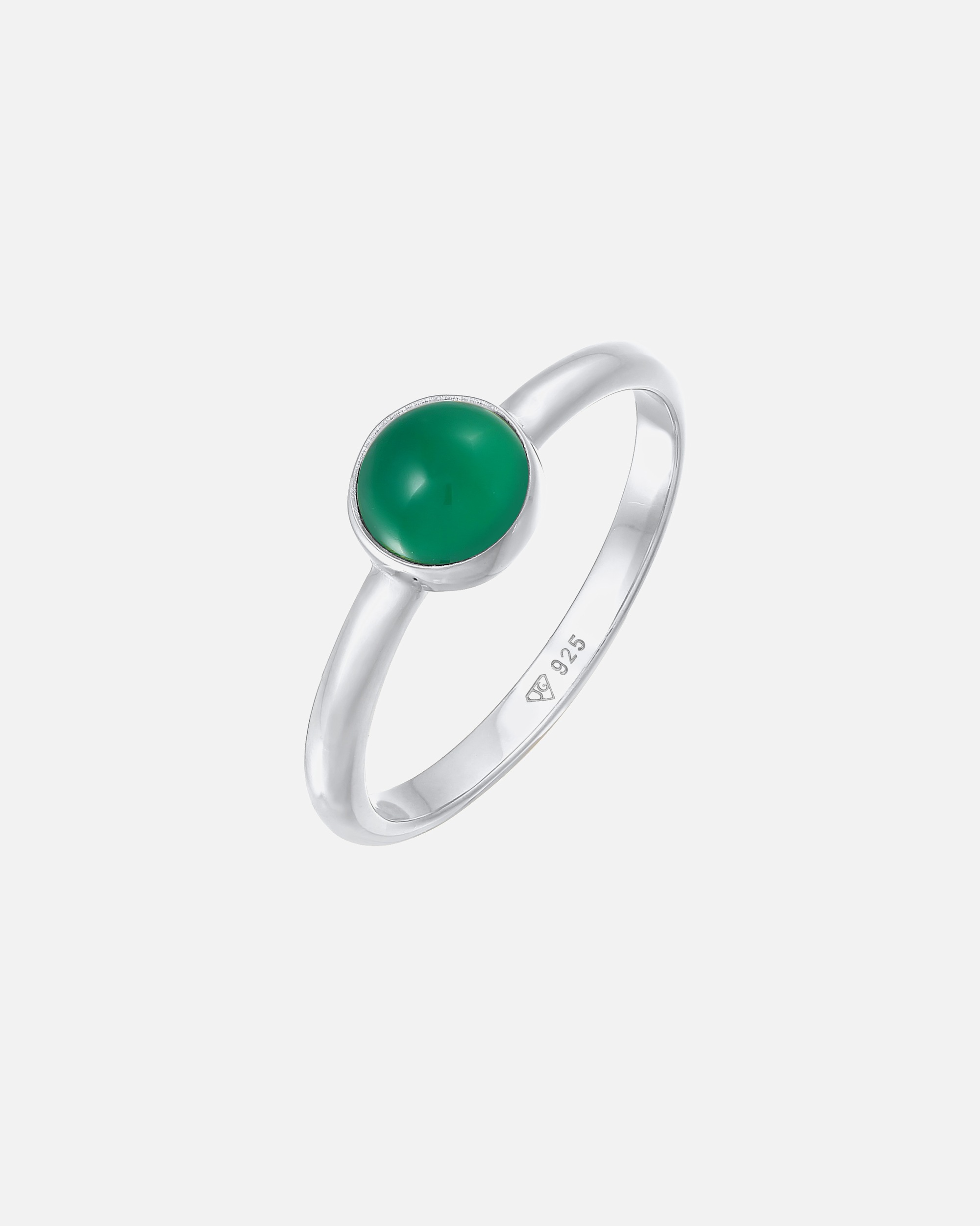 Bague pour Femme Elli PREMIUM Achat Edelstein Solitär 925 Silber rhodiniert 54